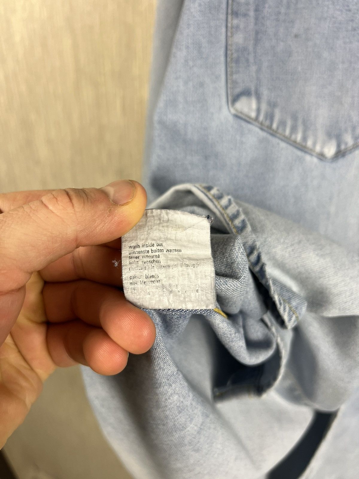 Lee × Vintage Vintage Lee Riders distressed denim thrashed cowboy shirt Size US L / EU 52-54 / 3 - 18 Thumbnail