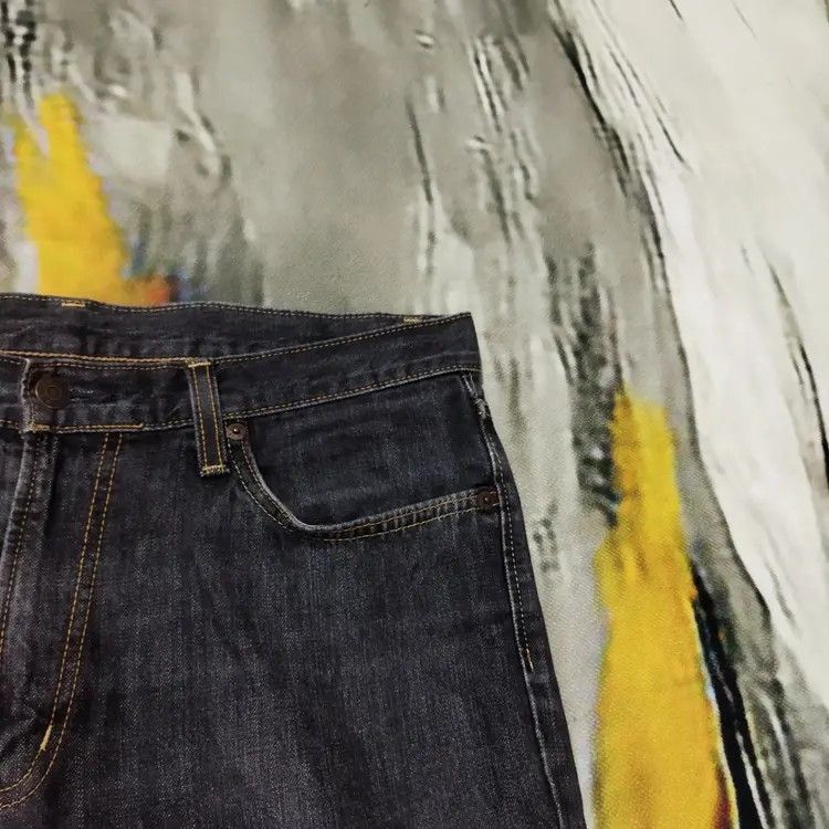 Edwin × Vintage VINTAGE EDWIN 402 DISTRESSED FADED BLACK JEANS PANTS Size US 34 / EU 50 - 5 Thumbnail