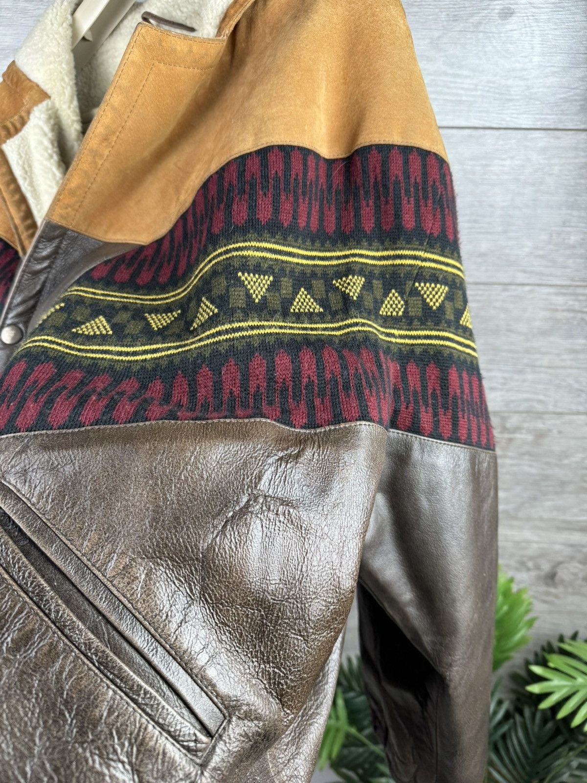Unique warm rare vintage bomber jacket of the 80s from Skin