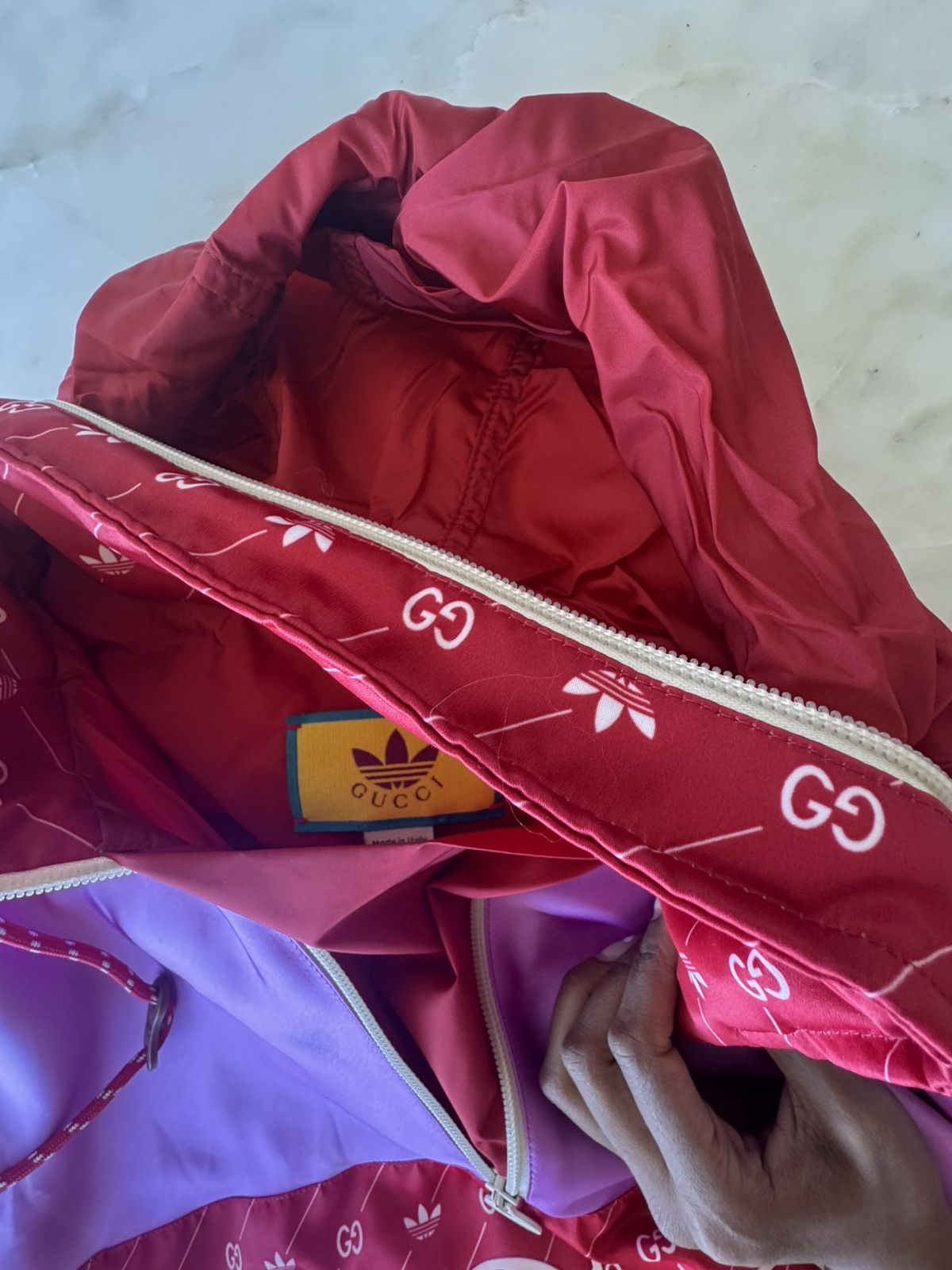 Adidas × Gucci Gucci x Adidas nylon jacket Size US XL / EU 56 / 4 - 9 Thumbnail
