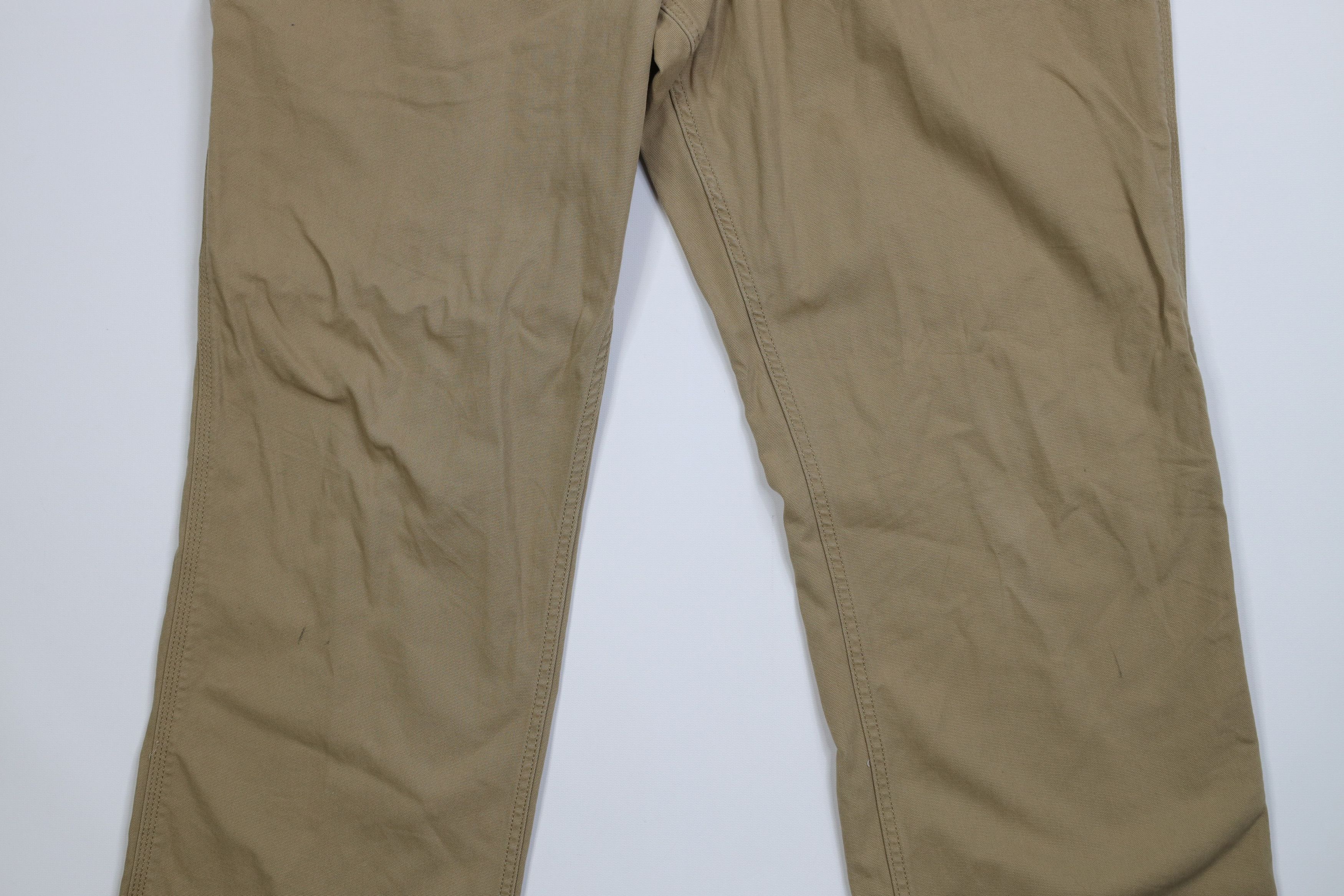 Carhartt Vintage Y2K Carhartt Canvas Wide Leg Dungaree Pants Beige Size US 38 / EU 54 - 3 Thumbnail