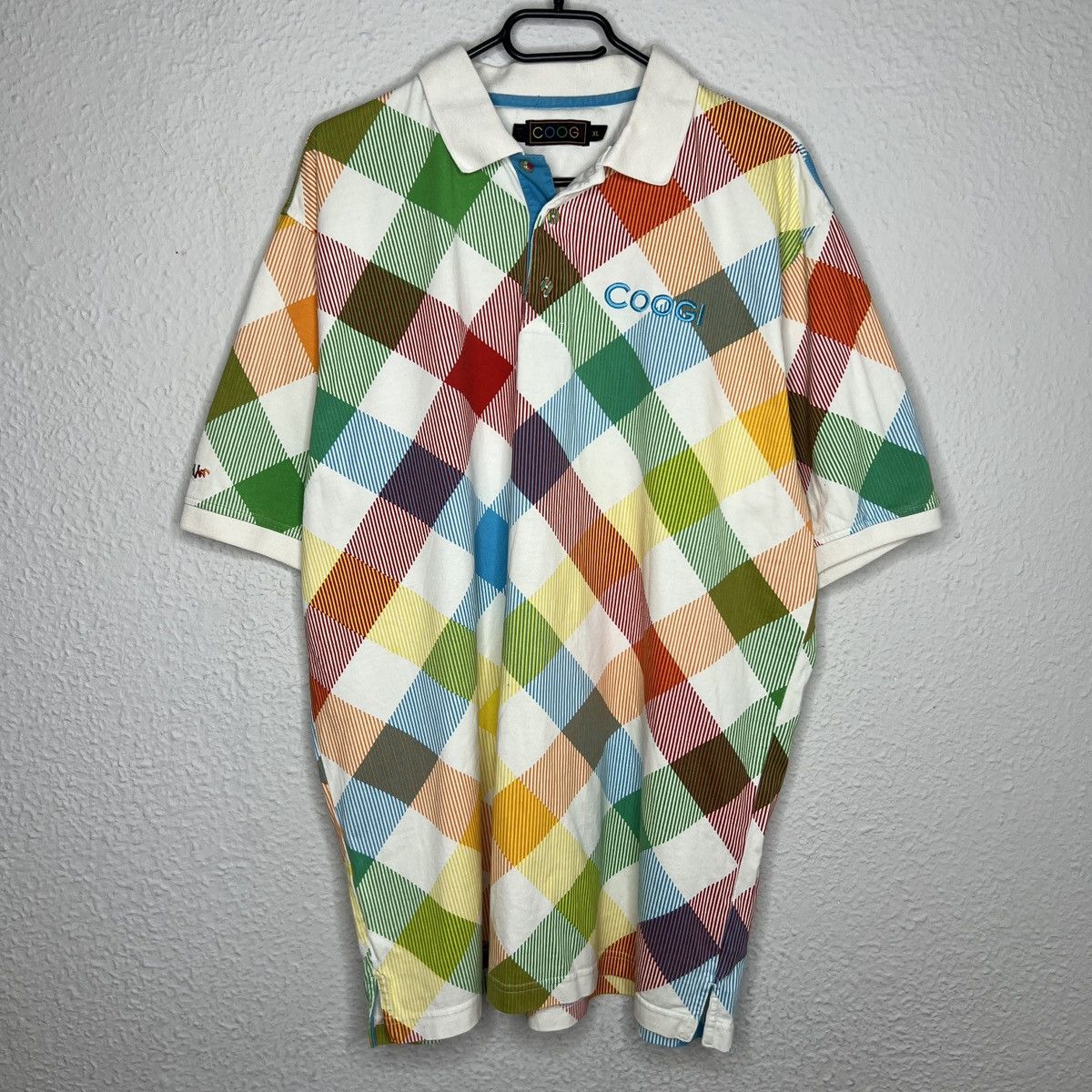 Coogi Coogi Polo Tshirt Tee Multicolor Colorful Argyle Retro Y2K Size US XL / EU 56 / 4 - 1 Thumbnail