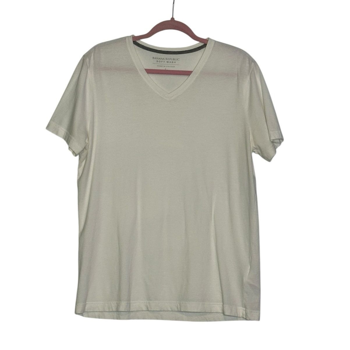 Banana Republic Banana Republic Soft Wash white short sleeves t shirt size l Size US L / EU 52-54 / 3 - 5 Thumbnail