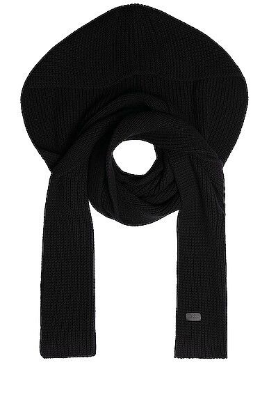 Saint Laurent Paris o1y0325 Size : OS / Logo Scarf in Black Size ONE SIZE - 2 Thumbnail