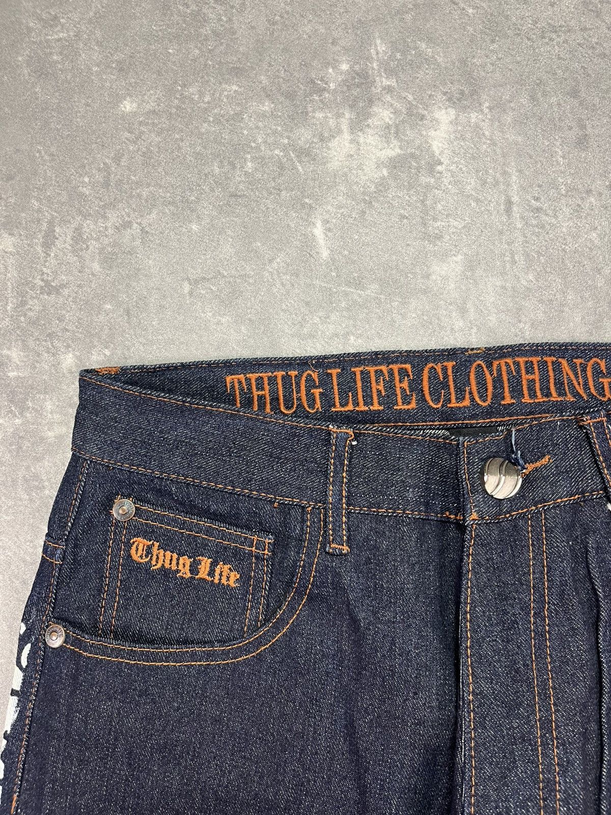 Rap Tees Thug Life Baggy Printed Jorts Shorts 34 Tupac Makaveli Size US 34 / EU 50 - 5 Thumbnail