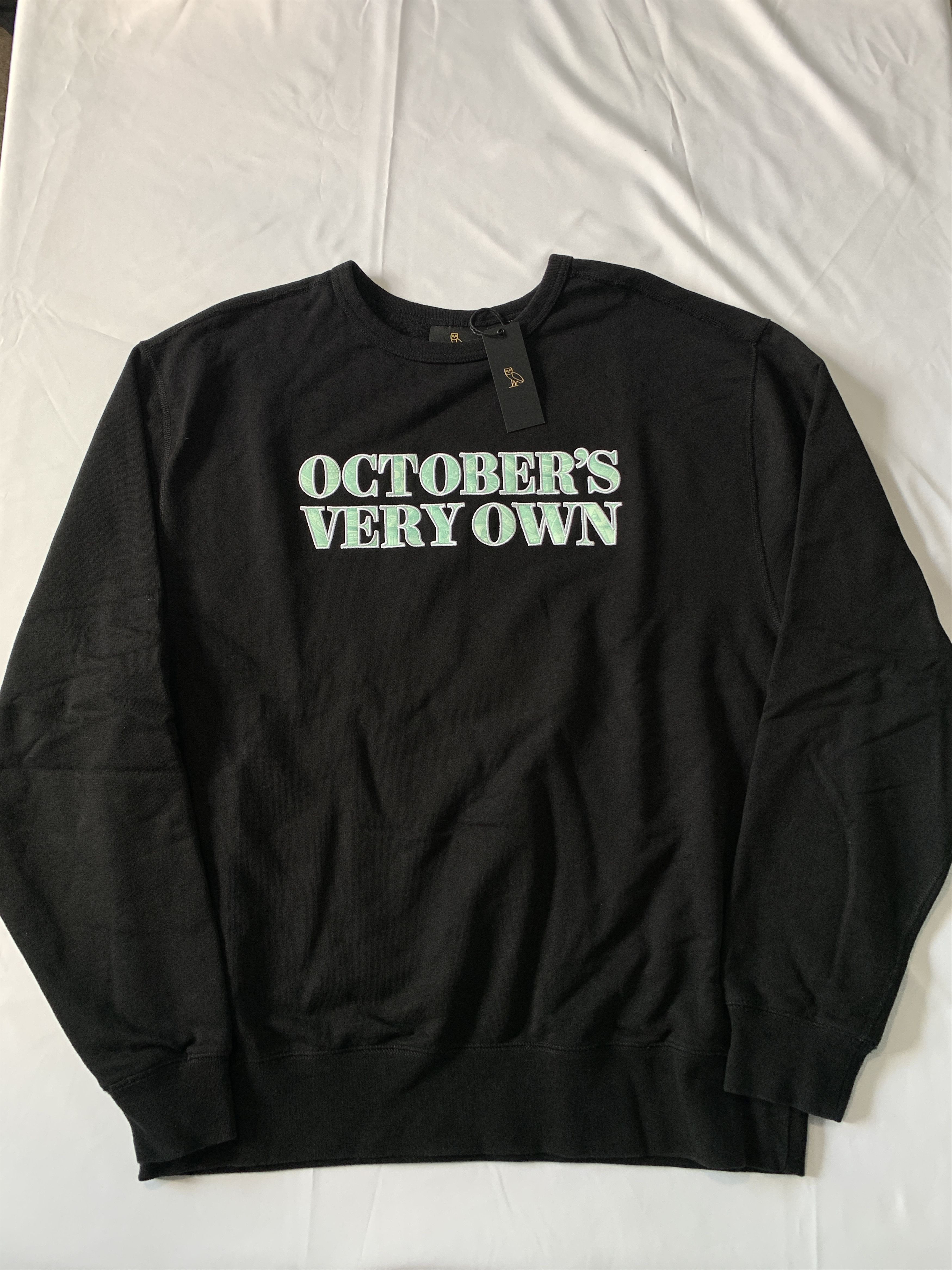 Drake OVO Embroidered OG Owl Dollar Sign Banknote Crewneck Size US XL / EU 56 / 4 - 3 Thumbnail