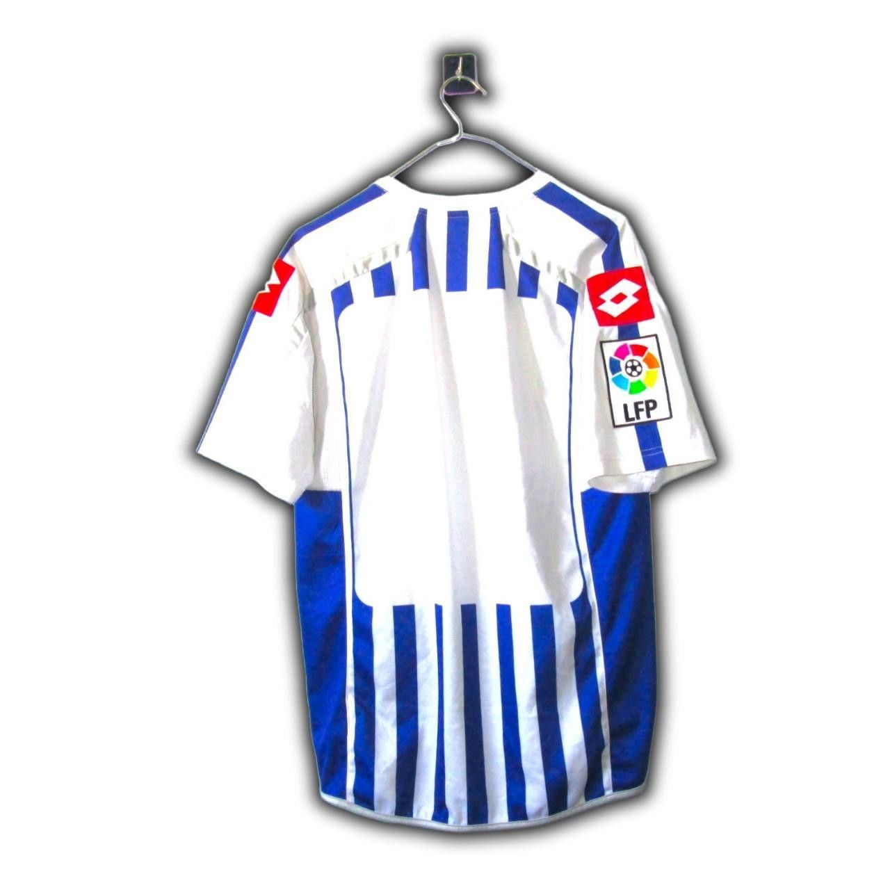Lotto Sport Deportivo LA Coruna Spain 2010 2011 Home Shirt Jersey Size US L / EU 52-54 / 3 - 2 Thumbnail