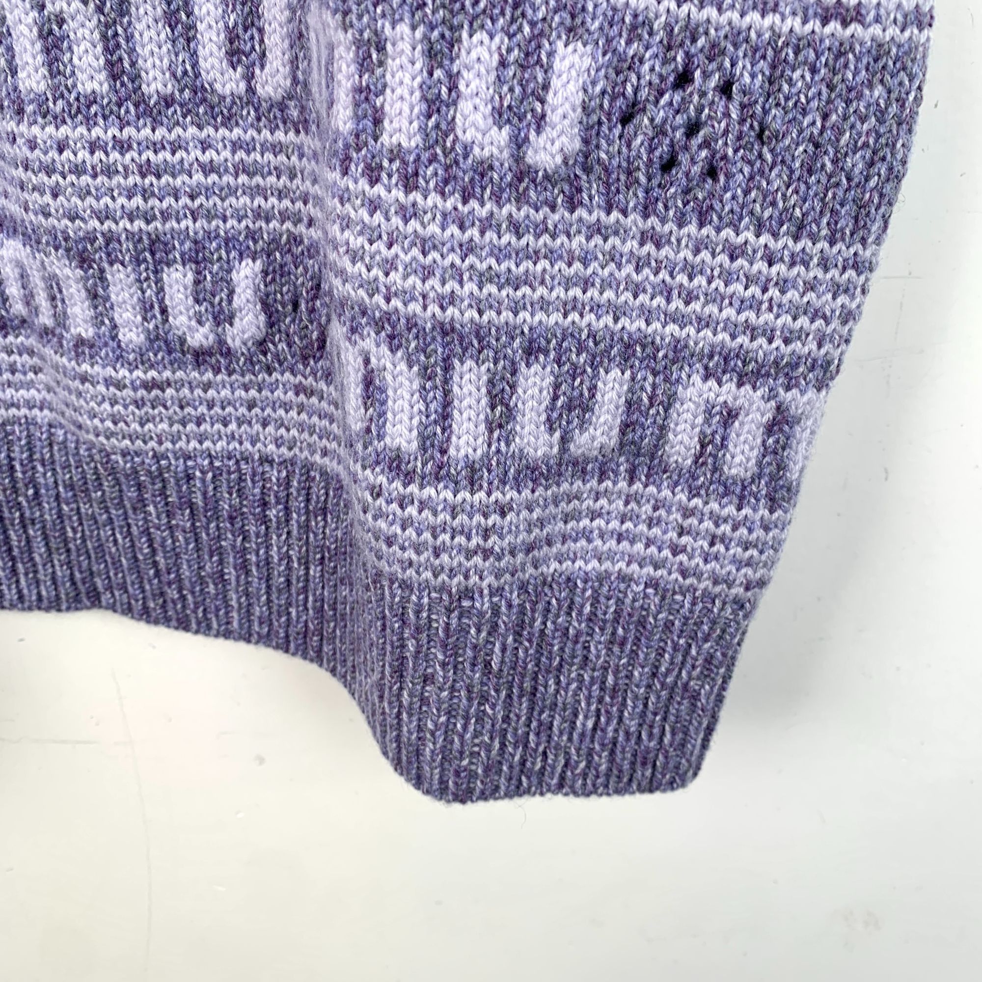 Miu Miu Miu Miu Purple Logo Knit Short Sleeve Sweater Italy Womens S Size XS / US 0-2 / IT 36-38 - 4 Thumbnail