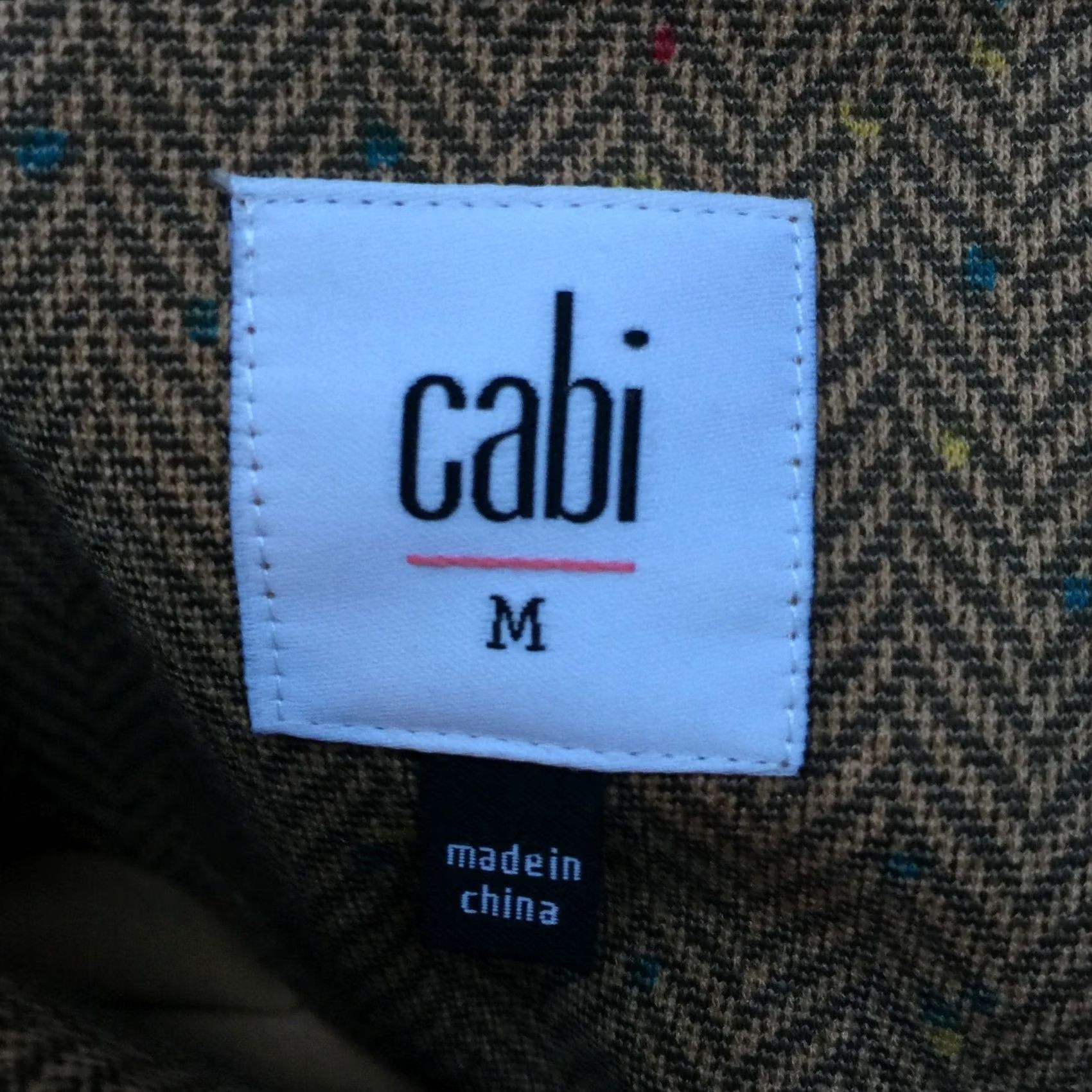 Vintage CAbi 3170 Womens Medium Penny Blazer Jacket Herringbone Brown Stretch Size M / US 6-8 / IT 42-44 - 4 Thumbnail