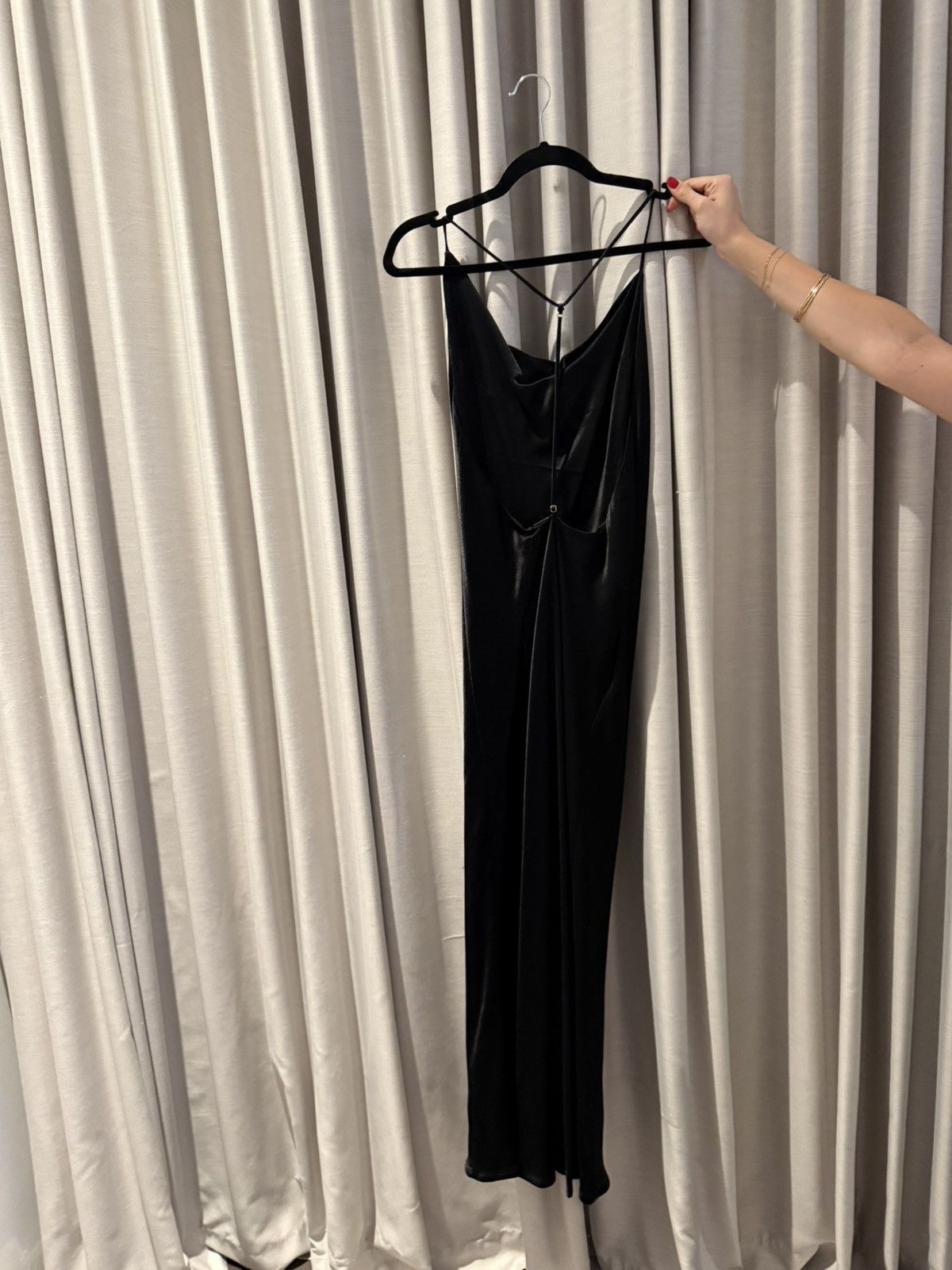 Dodo Bar Or Pas Pour Toi Black Draped Viscose Jumpsuit Size M / US 6-8 / IT 42-44 - 1 Thumbnail