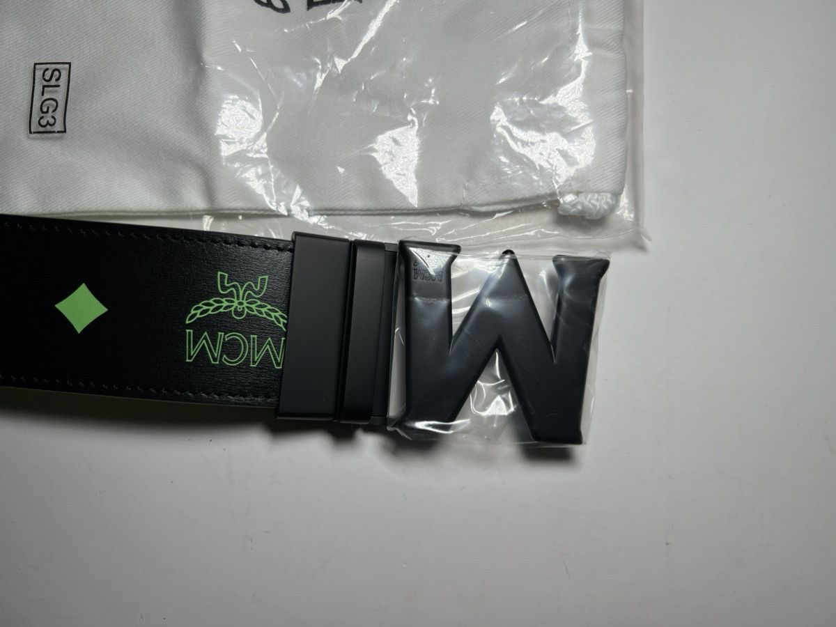 MCM MCM Reversible Belt Black/Neon Green. Black M Buckle New Size ONE SIZE - 9 Thumbnail