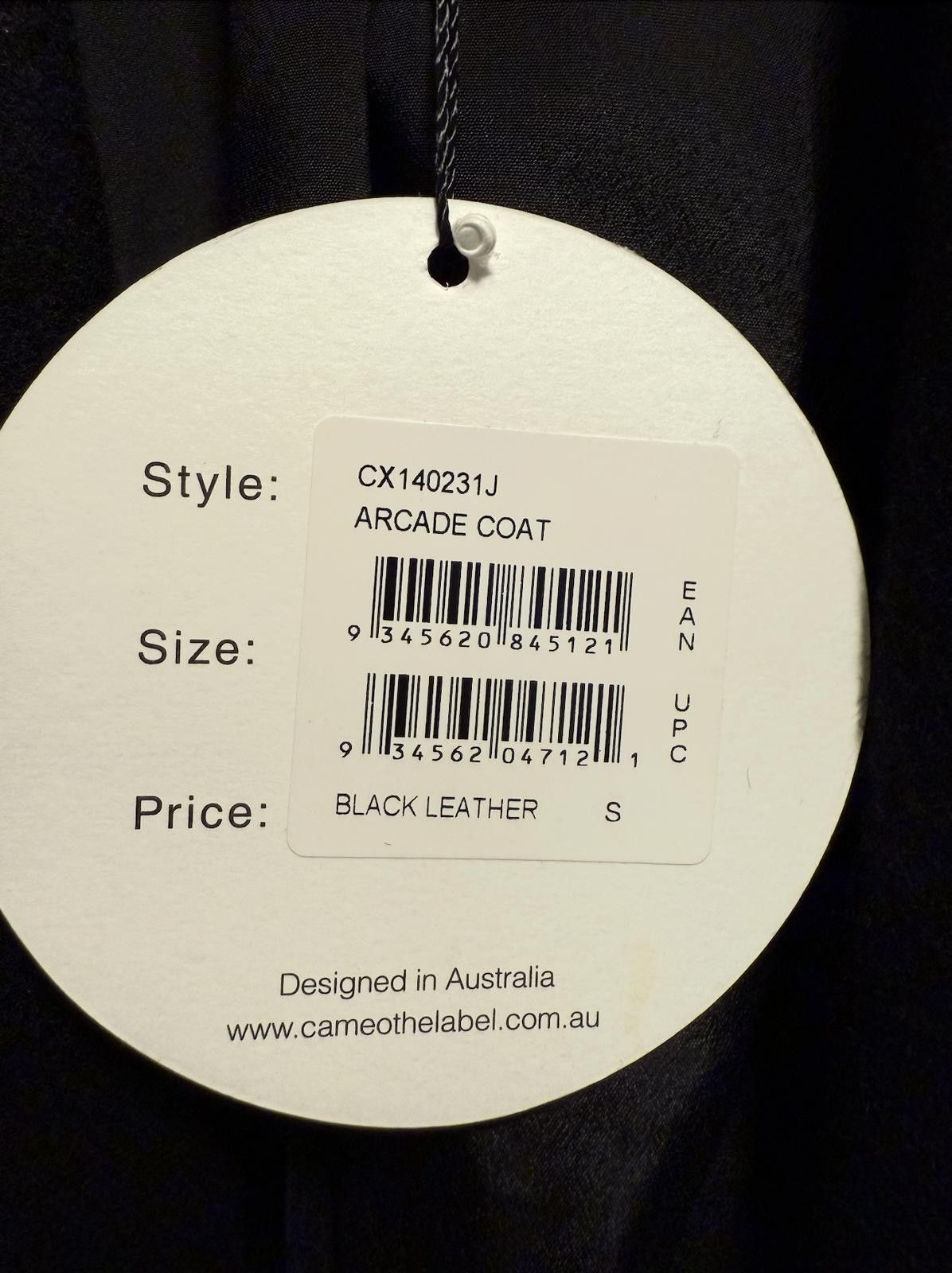 Camel Cameo Arcade Coat: Wool Leather Luxe Fusion NWT Size US S / EU 44-46 / 1 - 6 Thumbnail