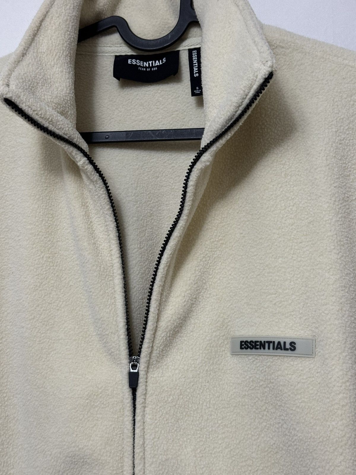 Fear of God Fear of God Essentials Zip Polar Fleece SZ Small Cream 💥 Size US S / EU 44-46 / 1 - 2 Thumbnail