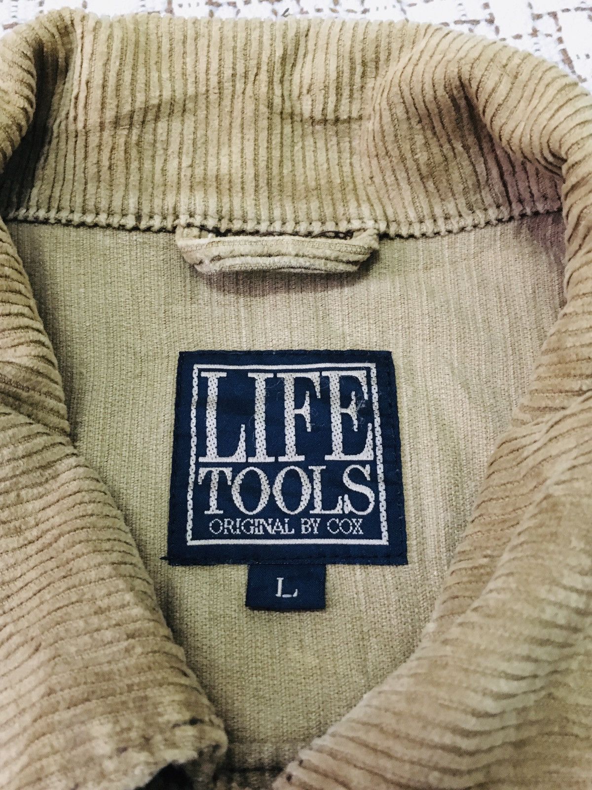 Japanese Brand Life Tools Curduroy Button Up Jacket (18) Size US L / EU 52-54 / 3 - 3 Thumbnail