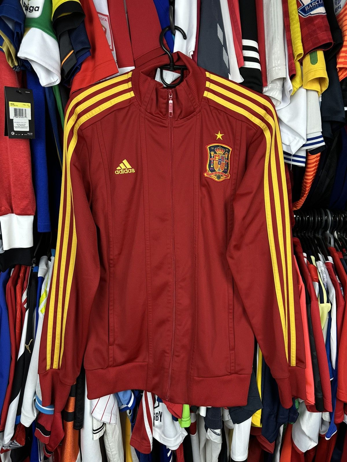 Adidas ADIDAS SPAIN 2012 2013 FOOTBALL SOCCER TRACK TOP JACKET Size US S / EU 44-46 / 1 - 1 Thumbnail