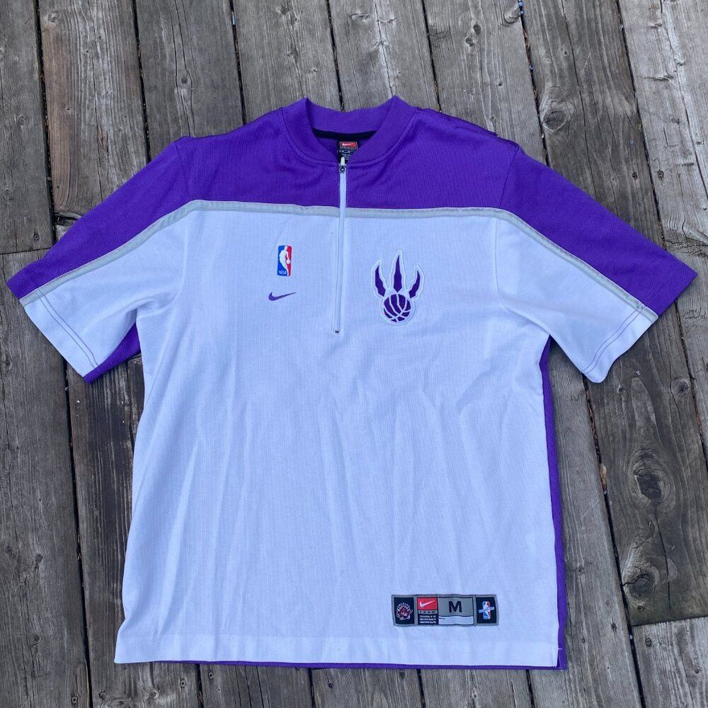 Nike × Vintage Vintage 1999 Nike Toronto Raptors Team NBA Basketball Warmu Size US M / EU 48-50 / 2 - 3 Thumbnail