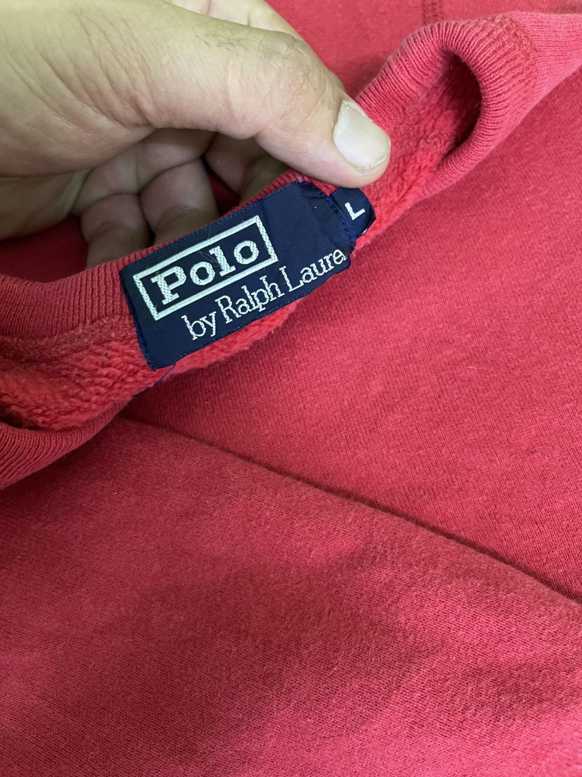 Polo Ralph Lauren Vintage Polo Ralph Lauren Small Logo Red Sweatshirt Size US L / EU 52-54 / 3 - 10 Thumbnail