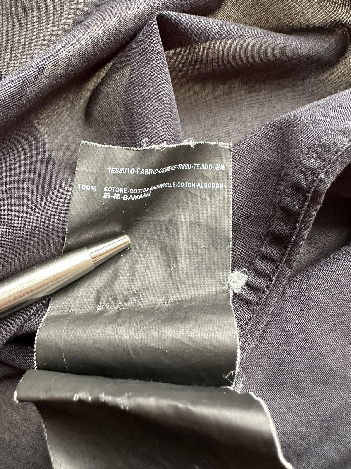 Saint Laurent Paris SS13 Saint Laurent semi sheer dinner Henley grandad shirt 42 Size US L / EU 52-54 / 3 - 12 Thumbnail