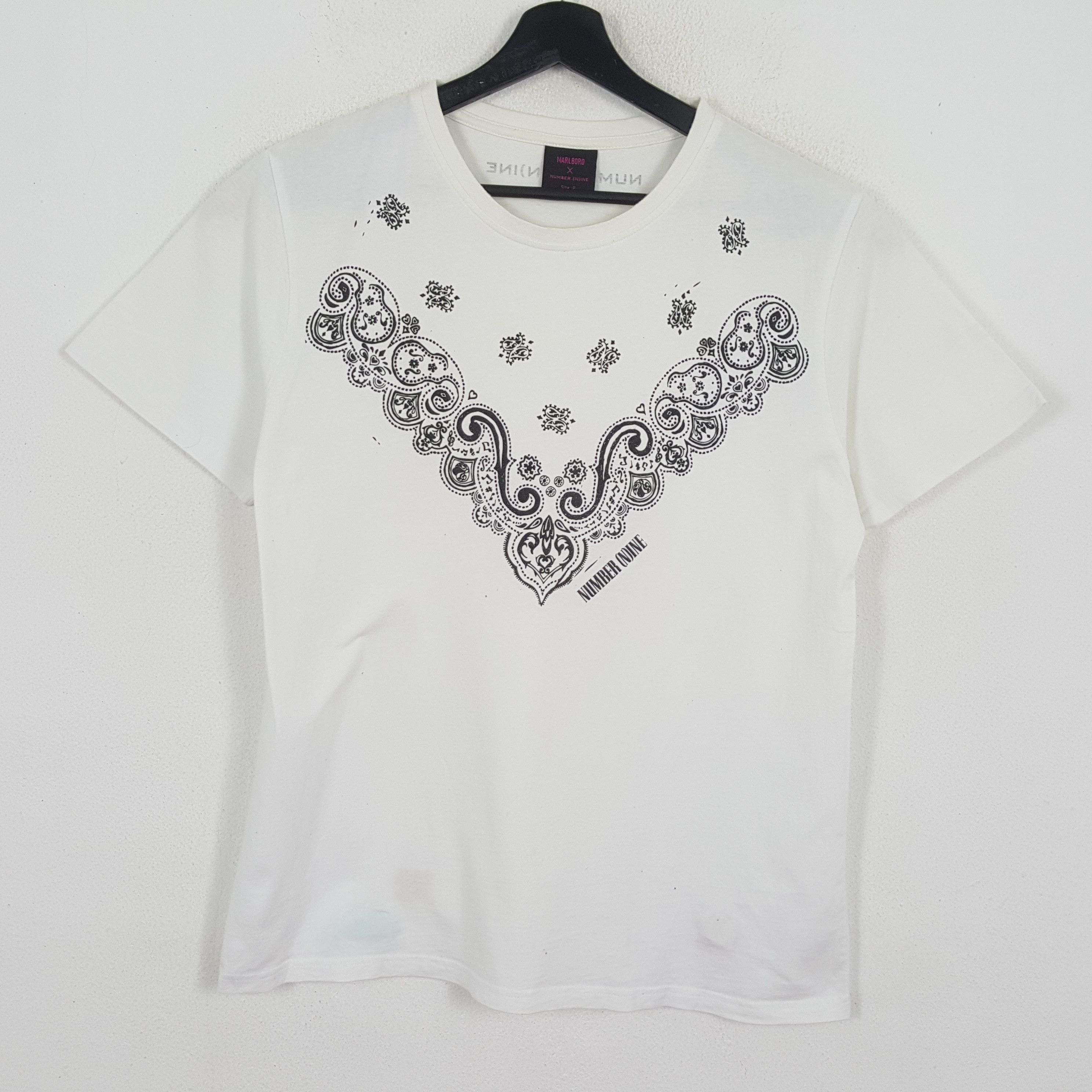 Japanese Brand × Number (N)ine × Vintage NUMBER NINE Japanese Brand Streetwear Art Style Tshirt Size US L / EU 52-54 / 3 - 1 Thumbnail
