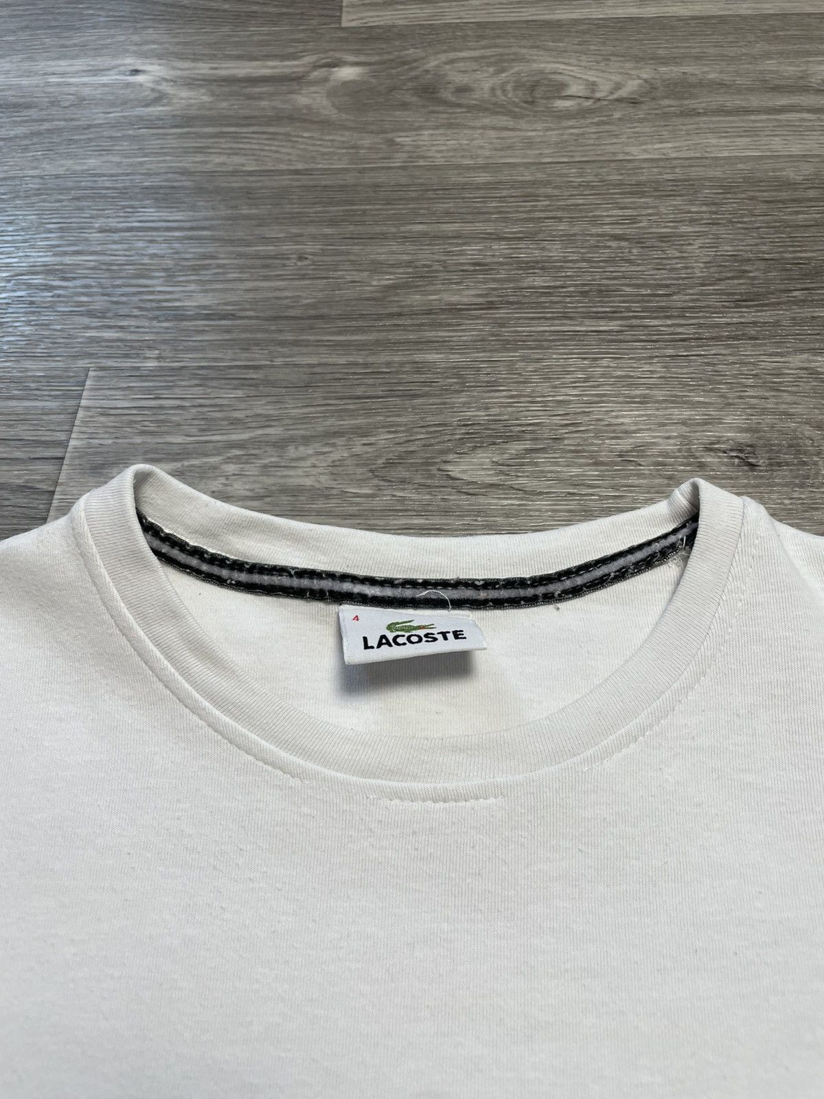 Lacoste Vintage Lacoste White Sweatshirt Crewneck Size US M / EU 48-50 / 2 - 7 Thumbnail