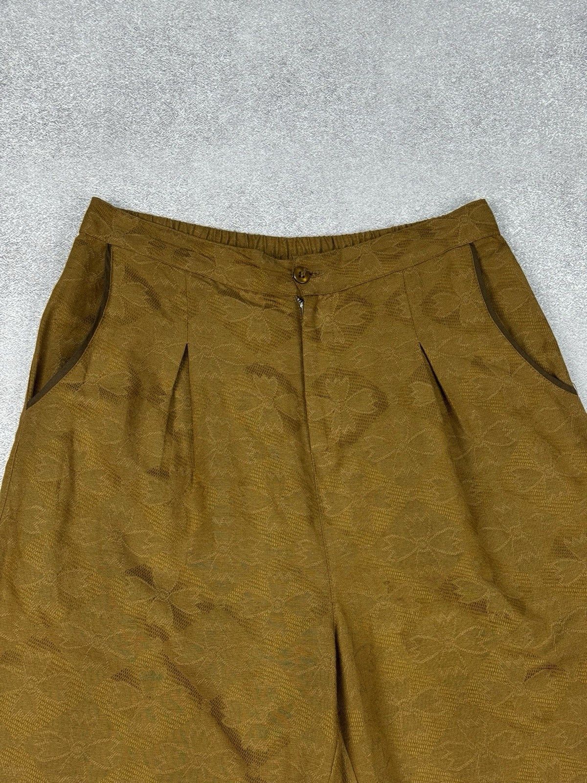 Gudrun Sjoden Gudrun Sjoden Brown Relaxed Wide Leg Flowers Pull On Pants Size 34" / US 12 / IT 48 - 3 Thumbnail