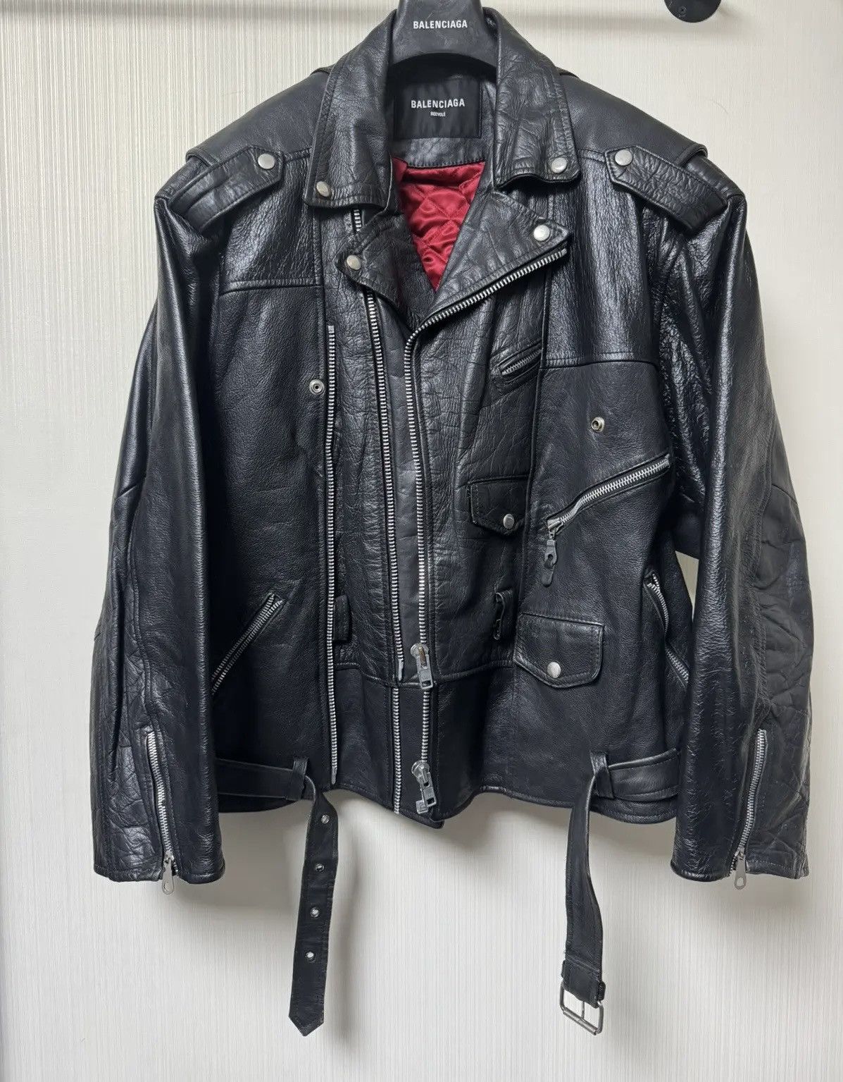 Balenciaga 🔥GRAIL🔥RUNWAY Balenciaga Lost Tape Leather Jacket Size US M / EU 48-50 / 2 - 2 Thumbnail