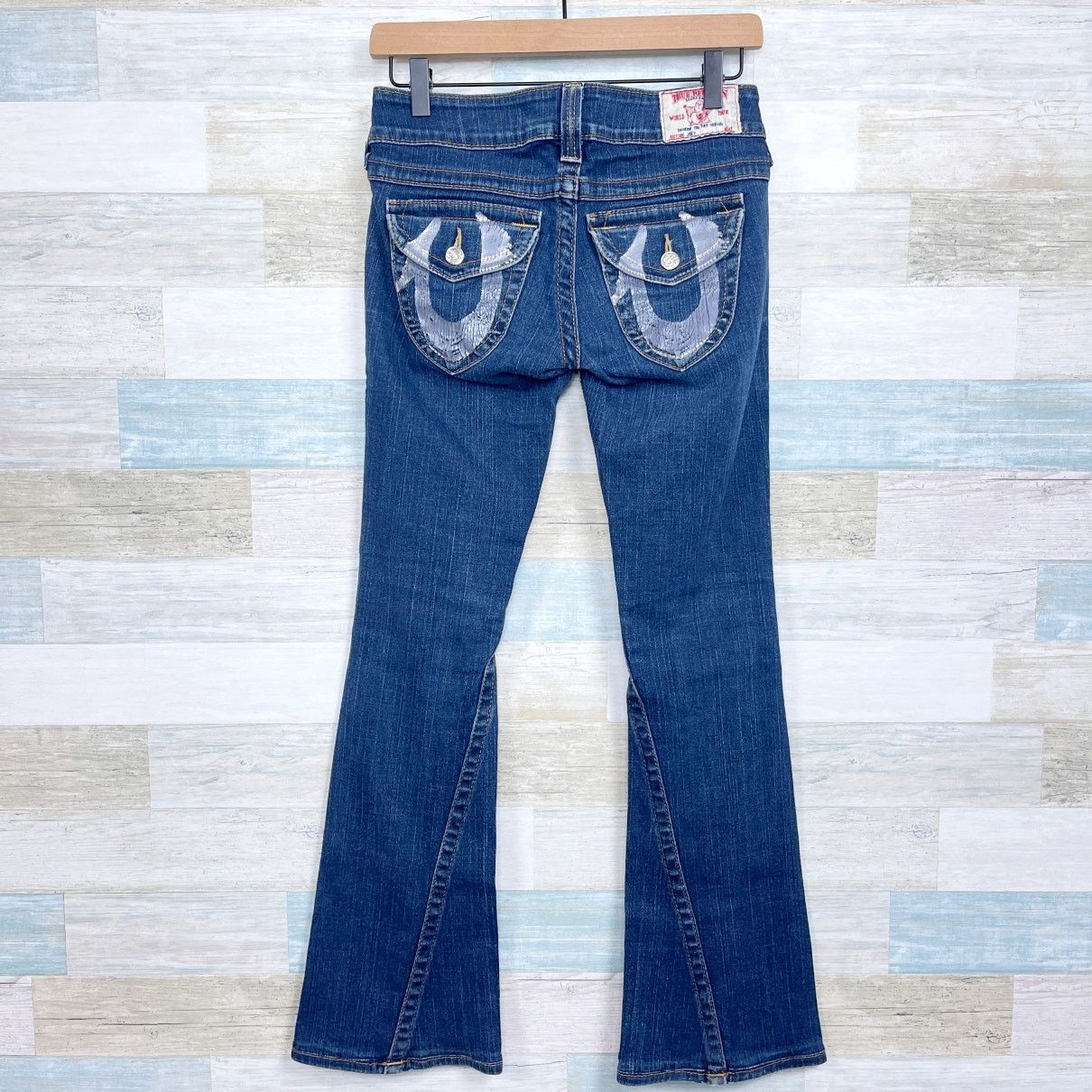 True Religion True Religion Joey Horseshoe Logo Jeans Dark Wash Womens 26 Size 26" / US 2 / IT 38 - 4 Thumbnail
