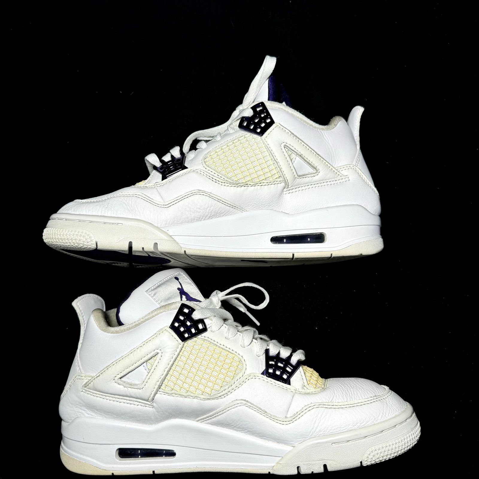 Jordan Brand × Nike Size 9 - Nike Air Jordan 4 Retro Purple Metallic Men's Shoes Size US 9 / EU 42 - 2 Thumbnail
