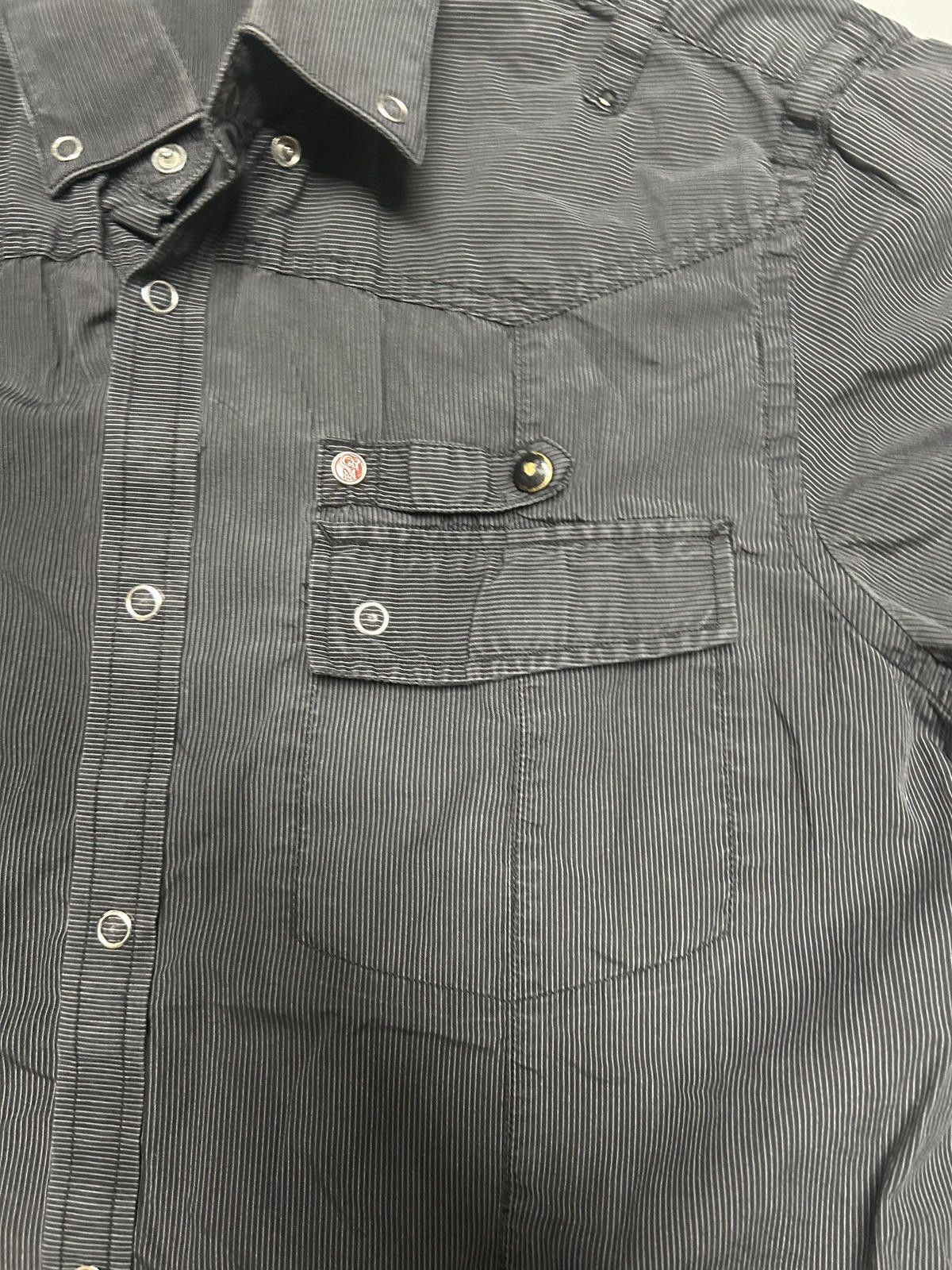 Matinique Men's Martinique Casual Short Sleeve Shirt in Black Stripes Size US M / EU 48-50 / 2 - 2 Thumbnail