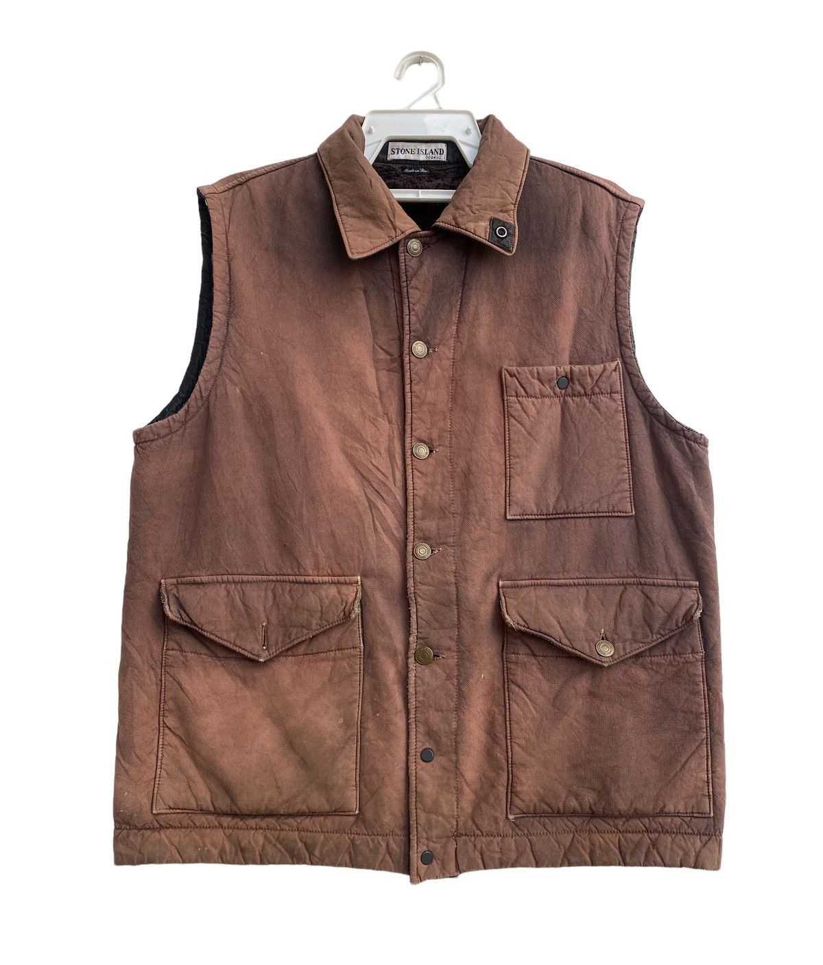 Stone Island × Vintage Vtg 2001 Stone Island waistcoat jacket Size US M / EU 48-50 / 2 - 1 Thumbnail