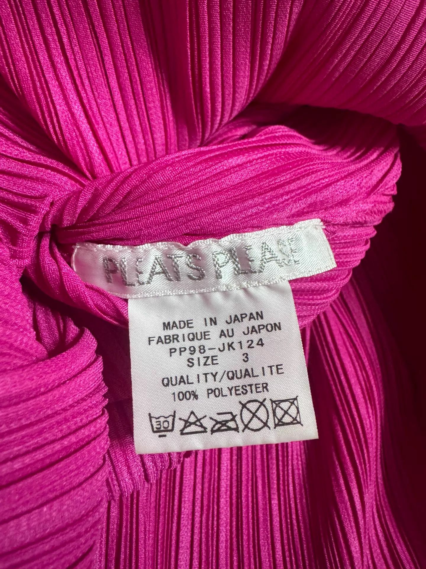 Issey Miyake Issey Miyake PP Magenta Short-Sleeve Long Top 3 Size L / US 10 / IT 46 - 2 Thumbnail