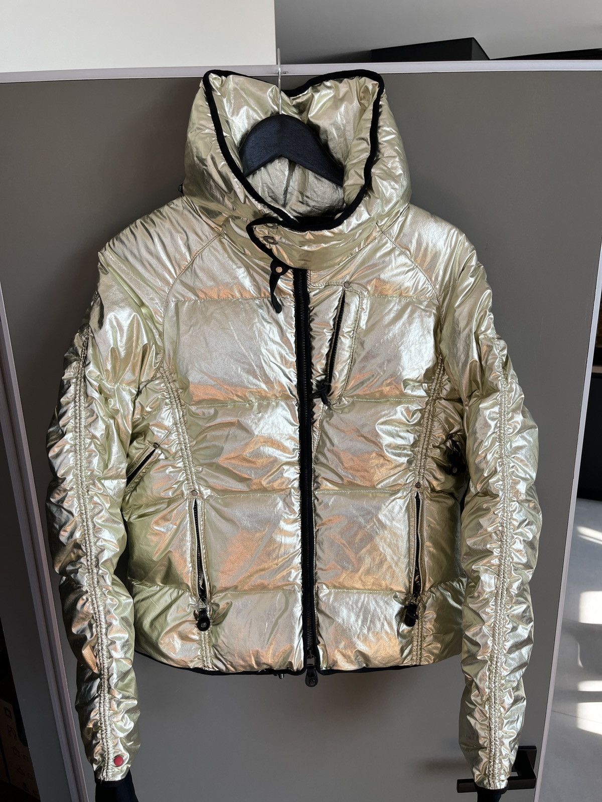 Other KRU St Moriz Gold Shinny Luxury Down Moncler Style Jacket Size L / US 10 / IT 46 - 2 Thumbnail