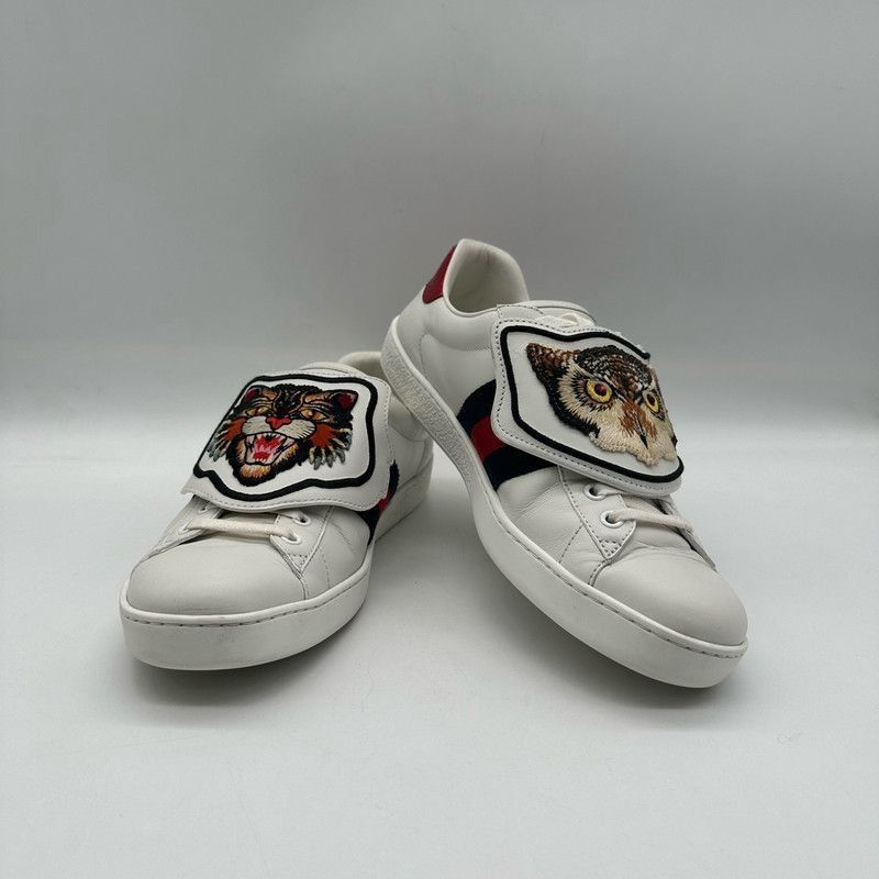 Gucci Gucci Ace Leather Low-Top Sneakers for Men - Size US 8.5 / EU 41-42 - 8 Thumbnail
