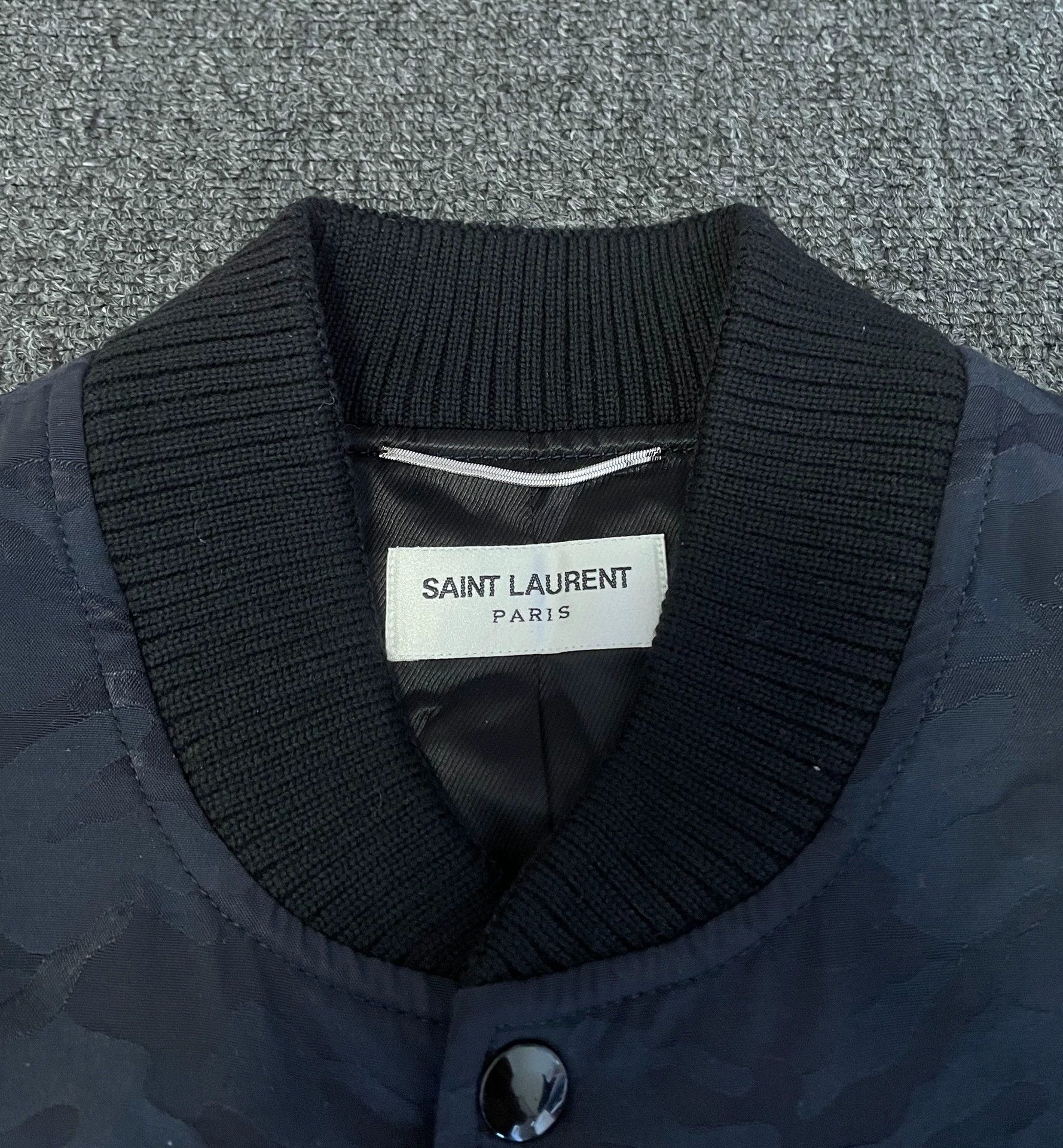 Saint Laurent Paris Saint Laurent YSL Camouflage Baseball Jacket, Size L / US 10 / IT 46 - 6 Thumbnail