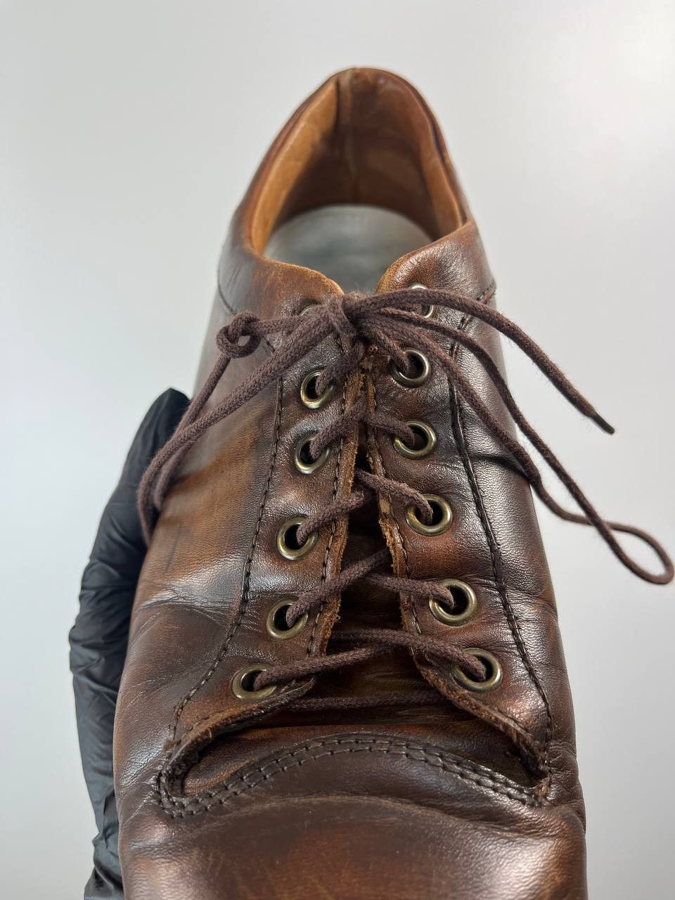 Doucal's Doucal's Leather Oxford Shoes Brown Handmade Size 40 Size US 7 / EU 40 - 6 Thumbnail