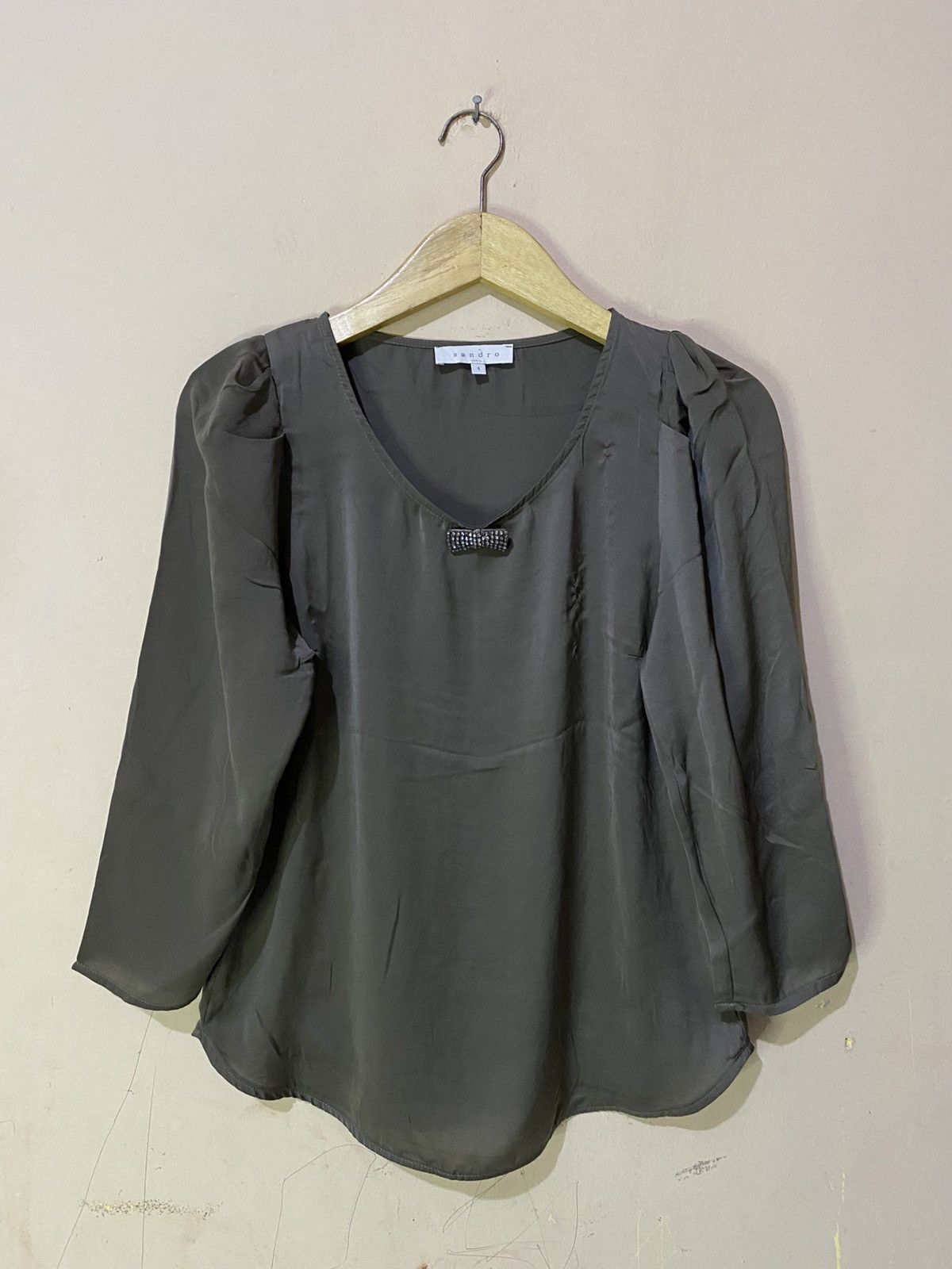 Sandro Sandro Silk Blouse Size S / US 4 / IT 40 - 1 Thumbnail