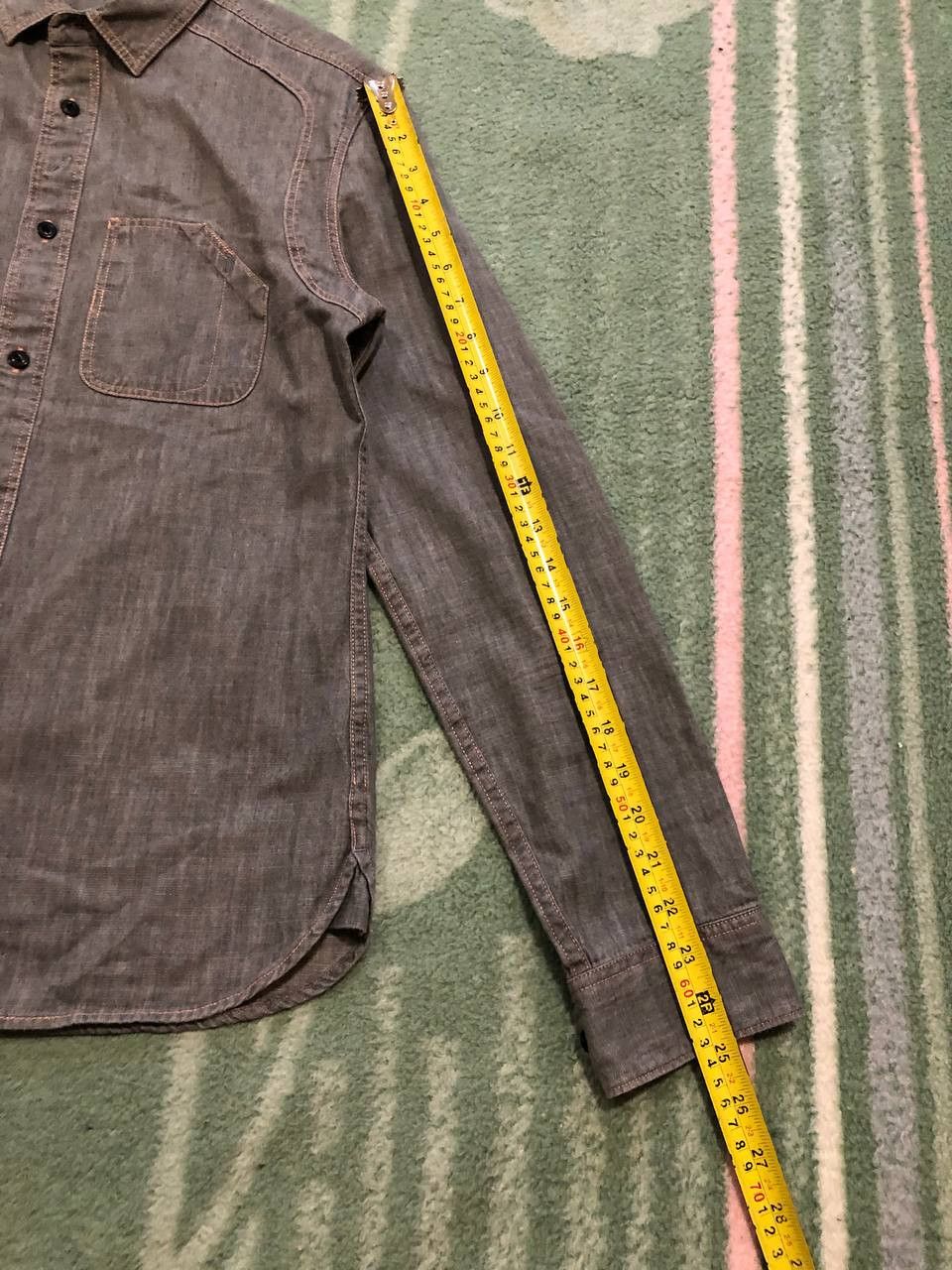 Allsaints Vintage denim Shirt Allsaints crazy Y2K streetwear Size US S / EU 44-46 / 1 - 7 Thumbnail