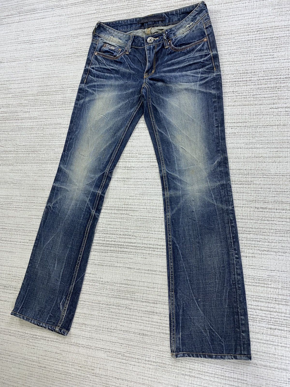 If Six Was Nine × Japanese Brand × Vintage Vintage Flare Tbj Nearby Distressed Denim Jeans Size US 27 - 4 Thumbnail