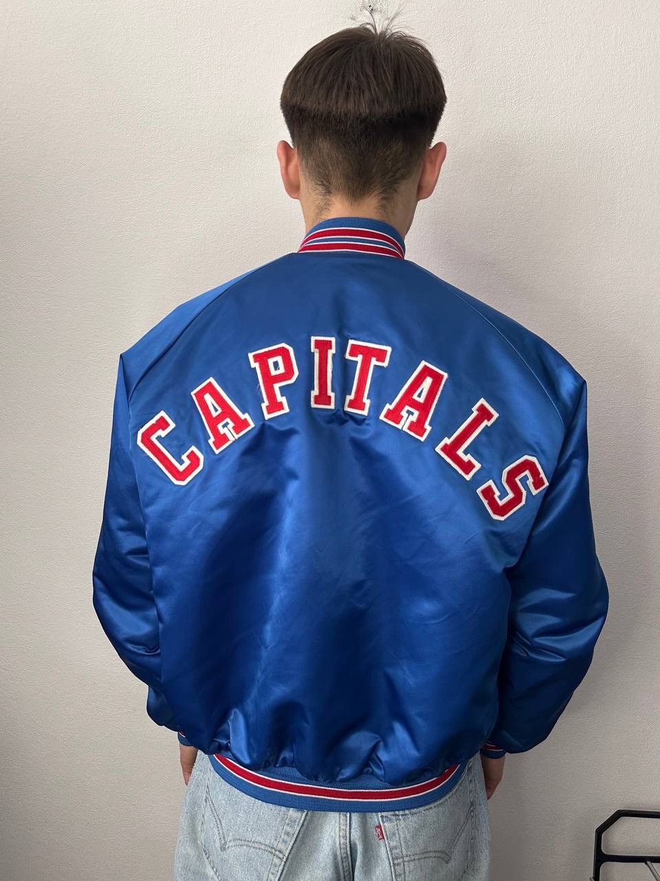 Chalk Line Vintage Washington Capitals Bomber Jacket Chalk Line NHL USA Size US XL / EU 56 / 4 - 1 Thumbnail