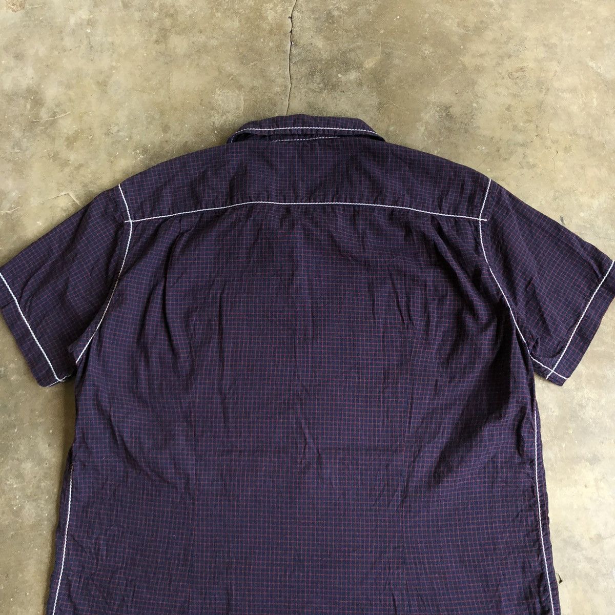 Maison MIHARA YASUHIRO 🇯🇵 Miharayasuhiro Japan Contrast Stitch Plaid Shirt Size US M / EU 48-50 / 2 - 11 Thumbnail