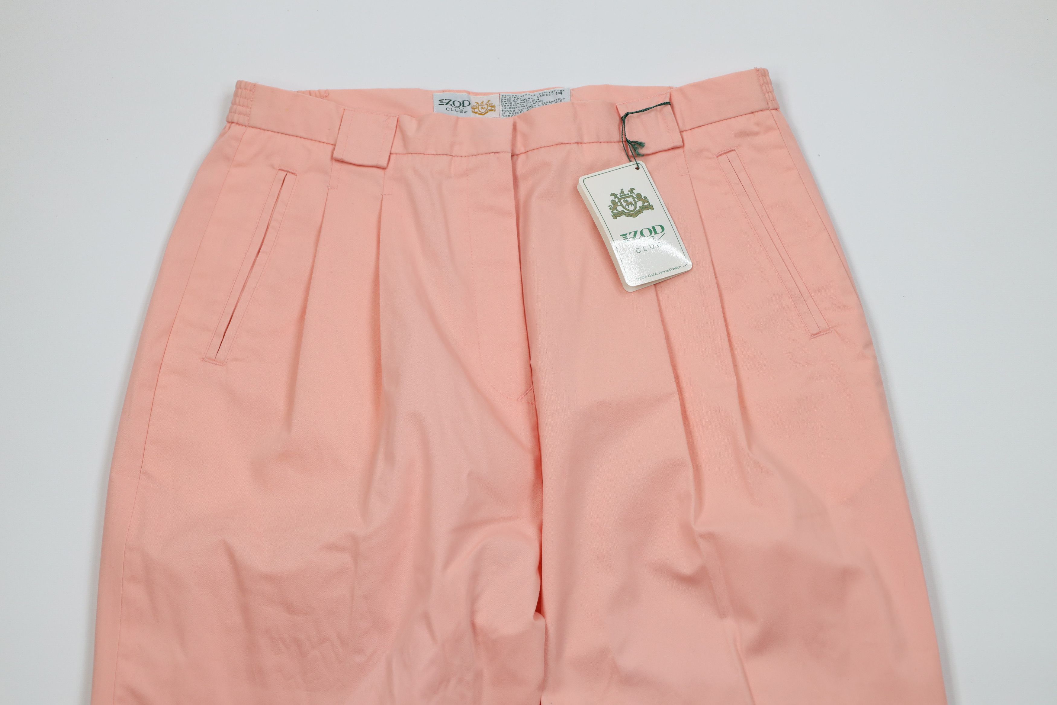 Izod Deadstock Vintage 80s 90s Izod Tennis Golf Chino Pants Pink Size 36" / US 14 / IT 50 - 2 Thumbnail