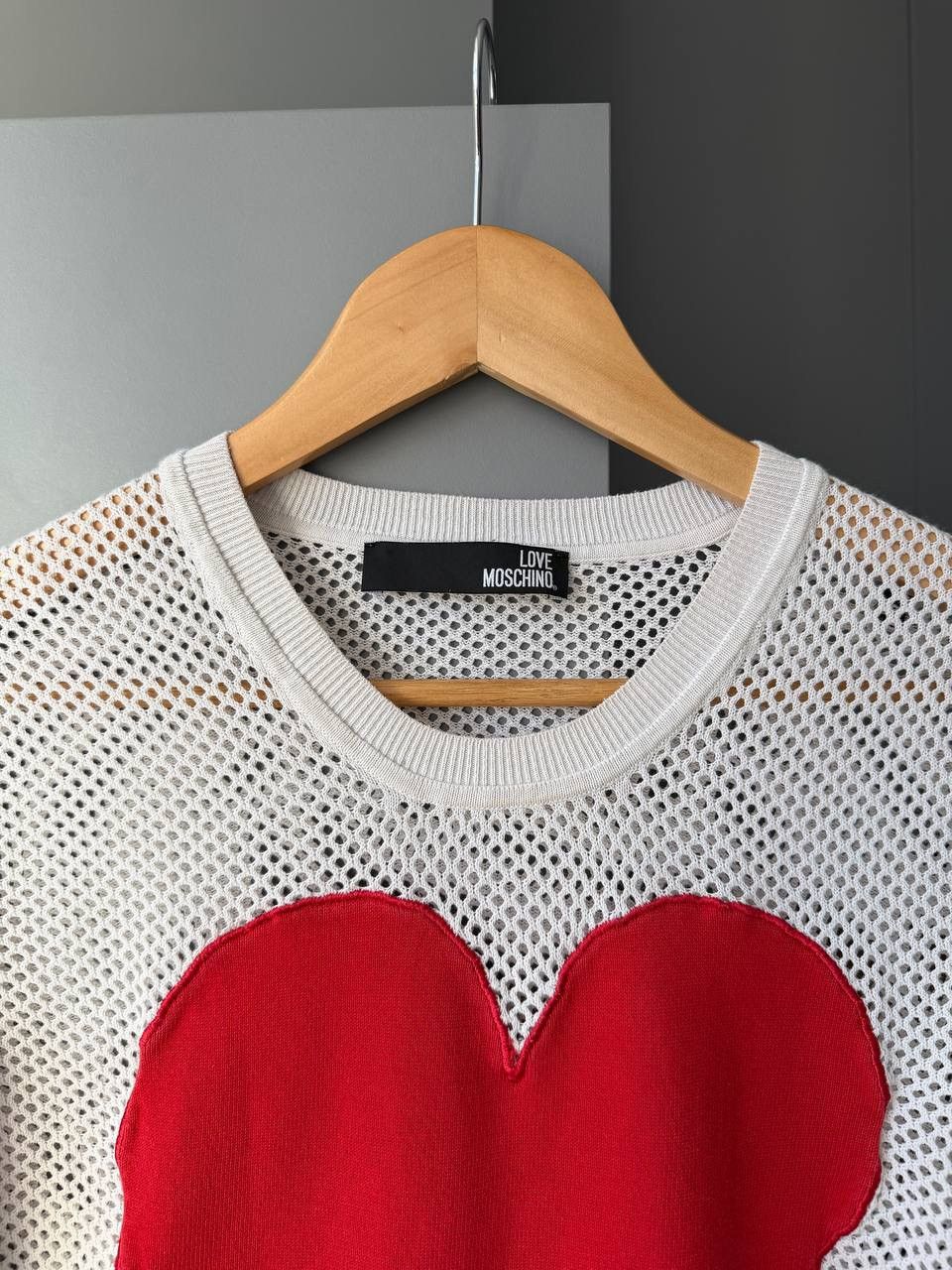Moschino Vintage Moschino mesh T-shirt Size US S / EU 44-46 / 1 - 2 Thumbnail