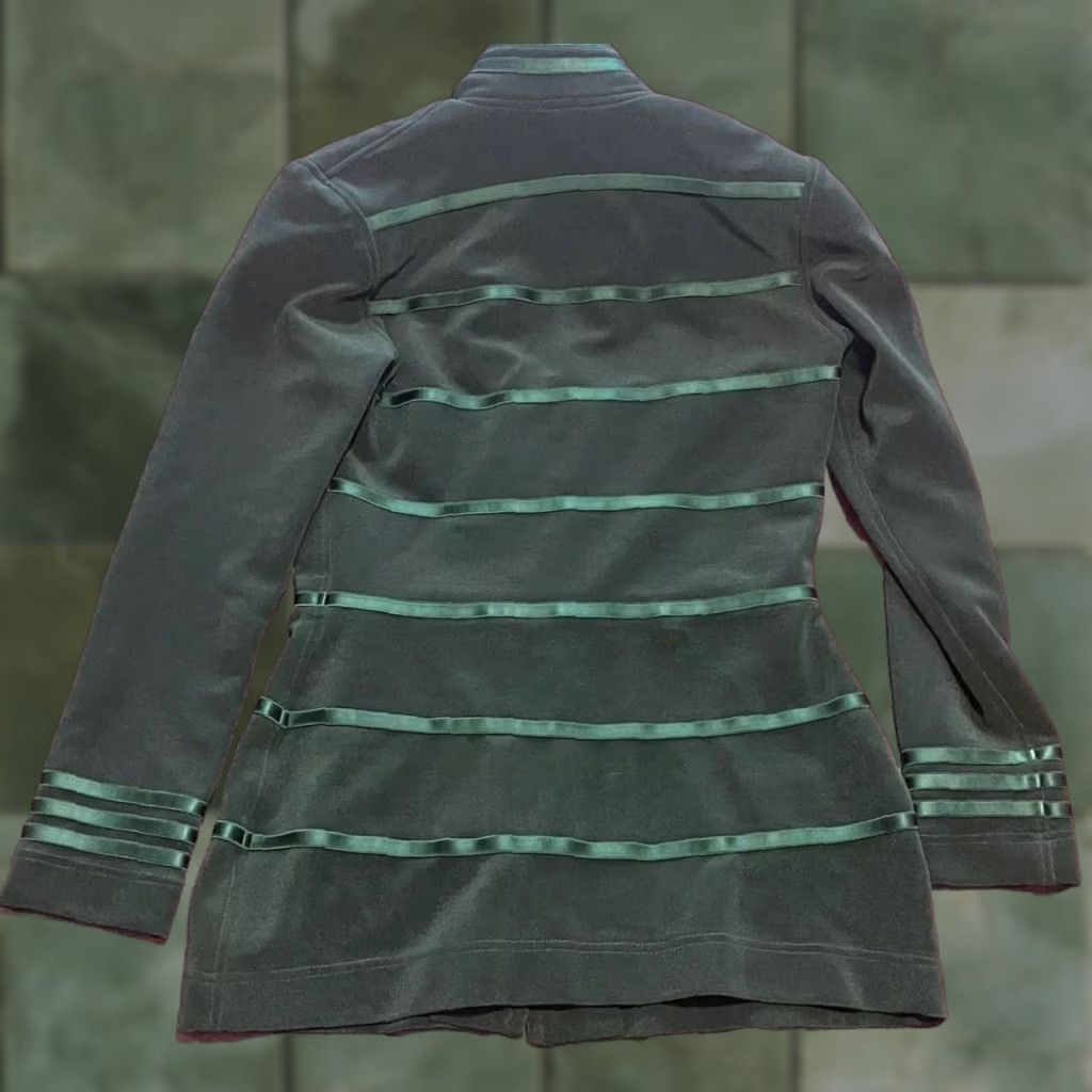 Tadashi Shoji VINTAGE Tadashi Shoji Jacket Womens Small Green Military USA Size S / US 4 / IT 40 - 1 Thumbnail