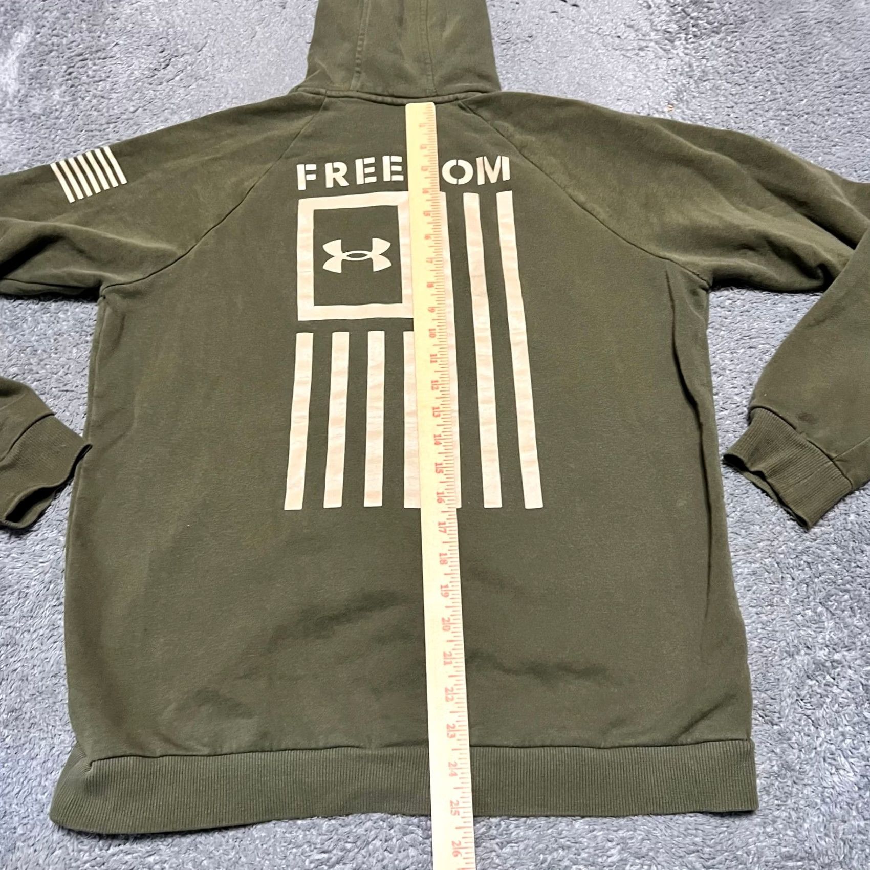 Under Armour Under Armour Hoodie Mens M Freedom Military Green Patriotic Service Gear Pullover Mens Green Hoodie Size US M / EU 48-50 / 2 - 6 Thumbnail