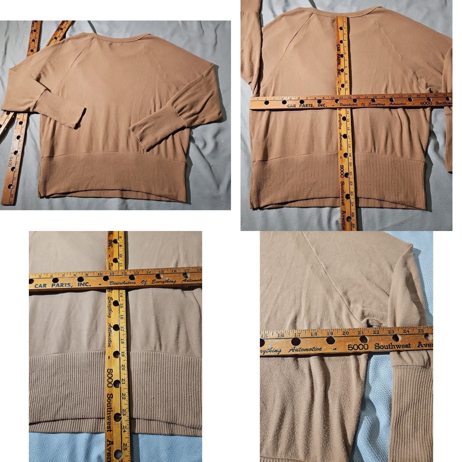 Michael Stars Michael Stars Tunic Sweater Womens Large Beige Terry Luxury Stretch Relaxed Size L / US 10 / IT 46 - 8 Thumbnail