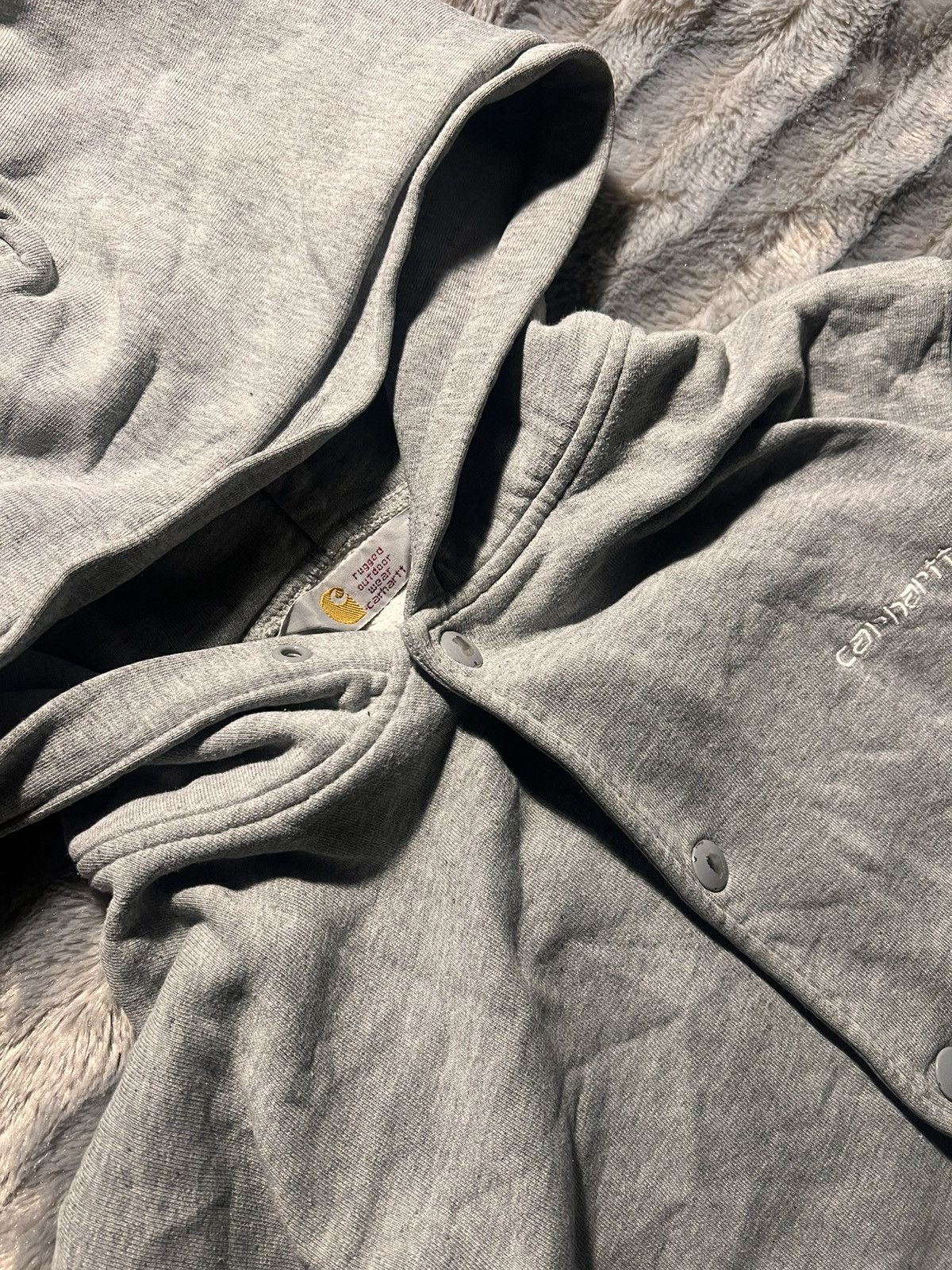 Carhartt Vintage carhartt button up hoodie Size US L / EU 52-54 / 3 - 5 Thumbnail