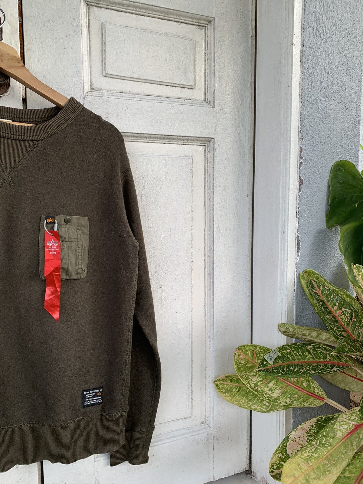 Alpha Industries × Vintage Alpha US Military Single Pocket Sweatshirt #4485-155 Size US M / EU 48-50 / 2 - 2 Thumbnail