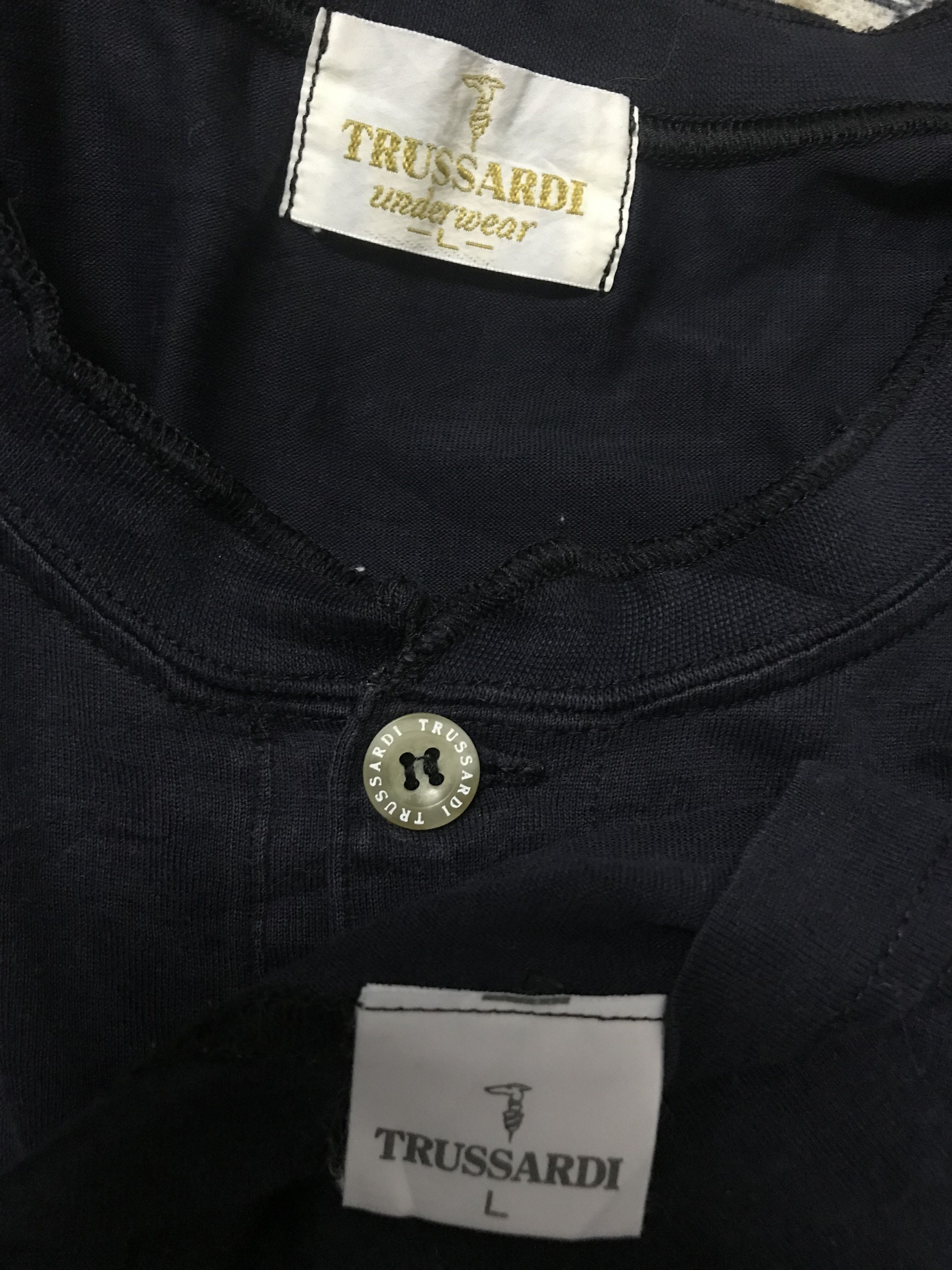Trussardi Trussardi Underwaer Henley Tees Size US L / EU 52-54 / 3 - 6 Thumbnail