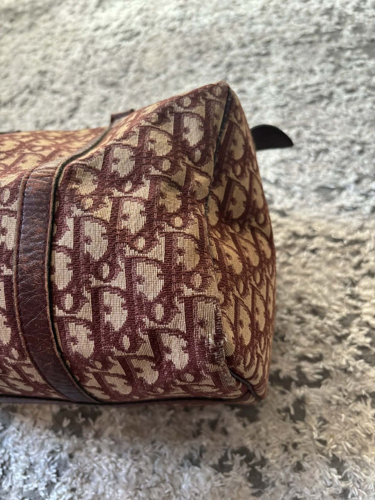 Dior Dior red cherry monogram vintage boston bag 30 Size ONE SIZE - 7 Thumbnail