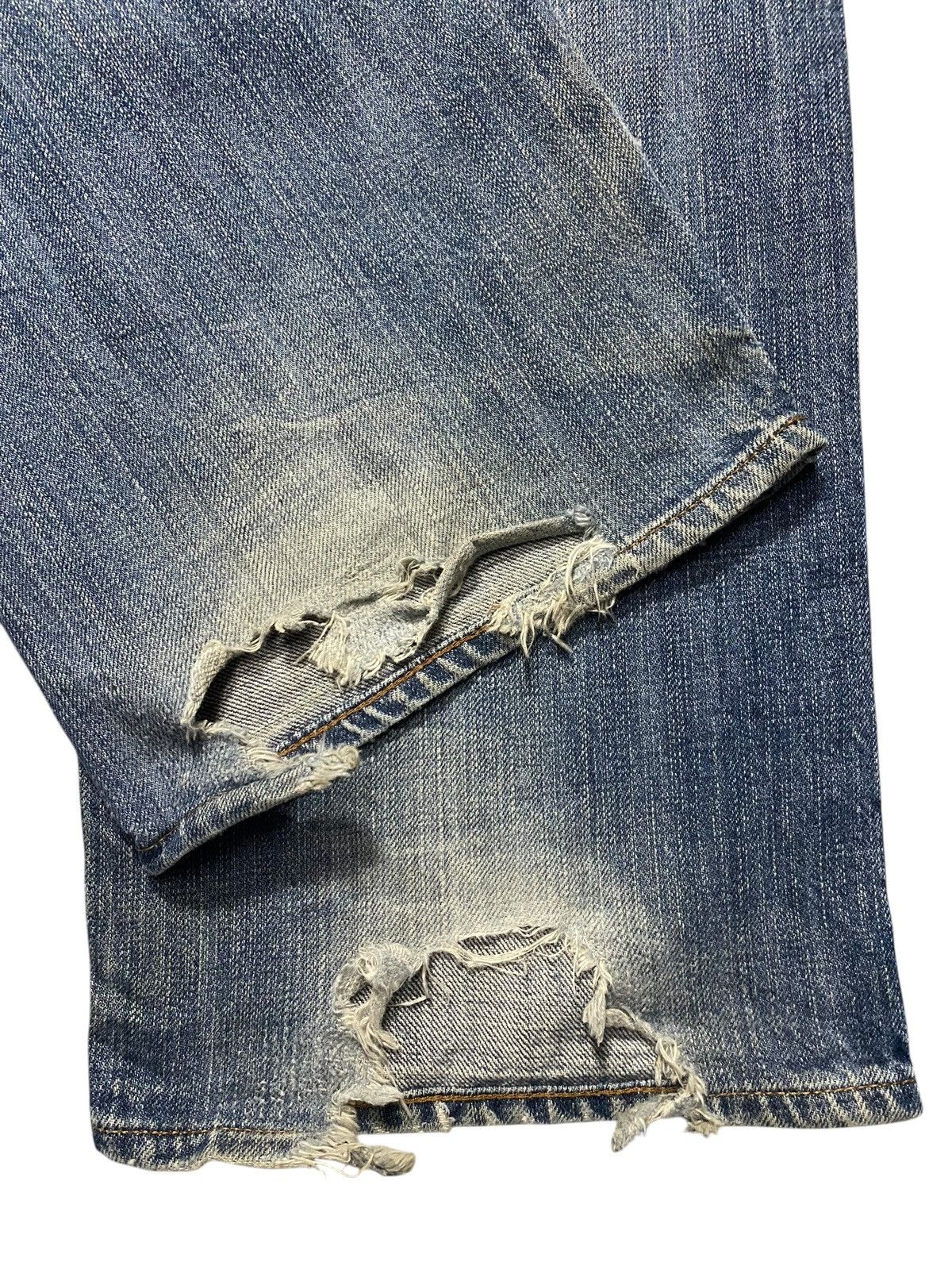 Tommy Hilfiger Vintage Tommy Hilfiger Denim Tears Distressed Loose Jeans Size US 36 / EU 52 - 7 Thumbnail
